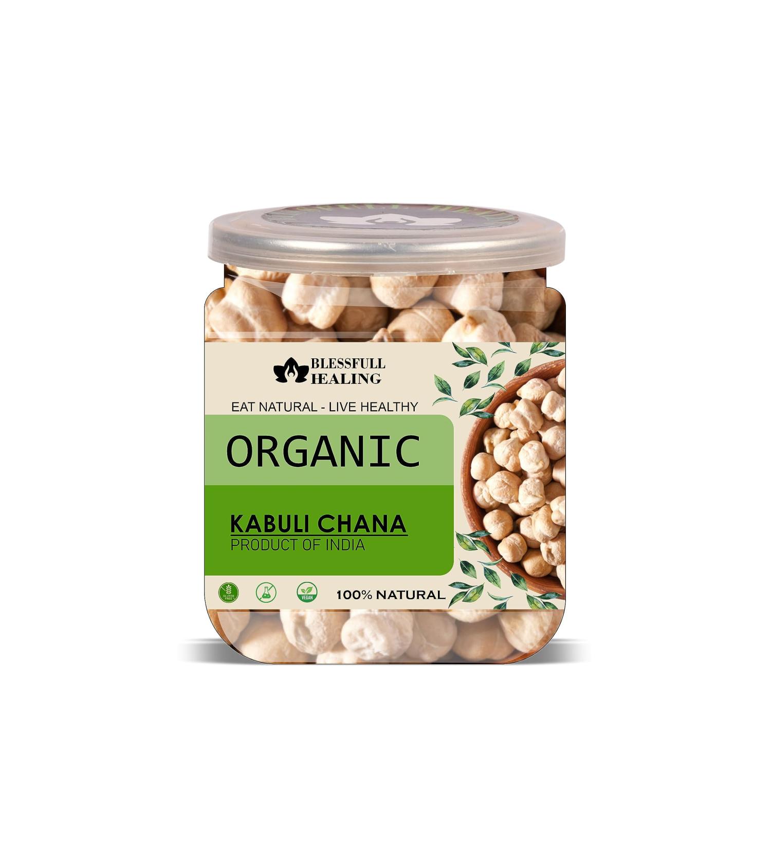 Blessfull Healing Organice Kabuli Chana 2 lb (907 Gram) - Buy Online on SooperMarket.com
