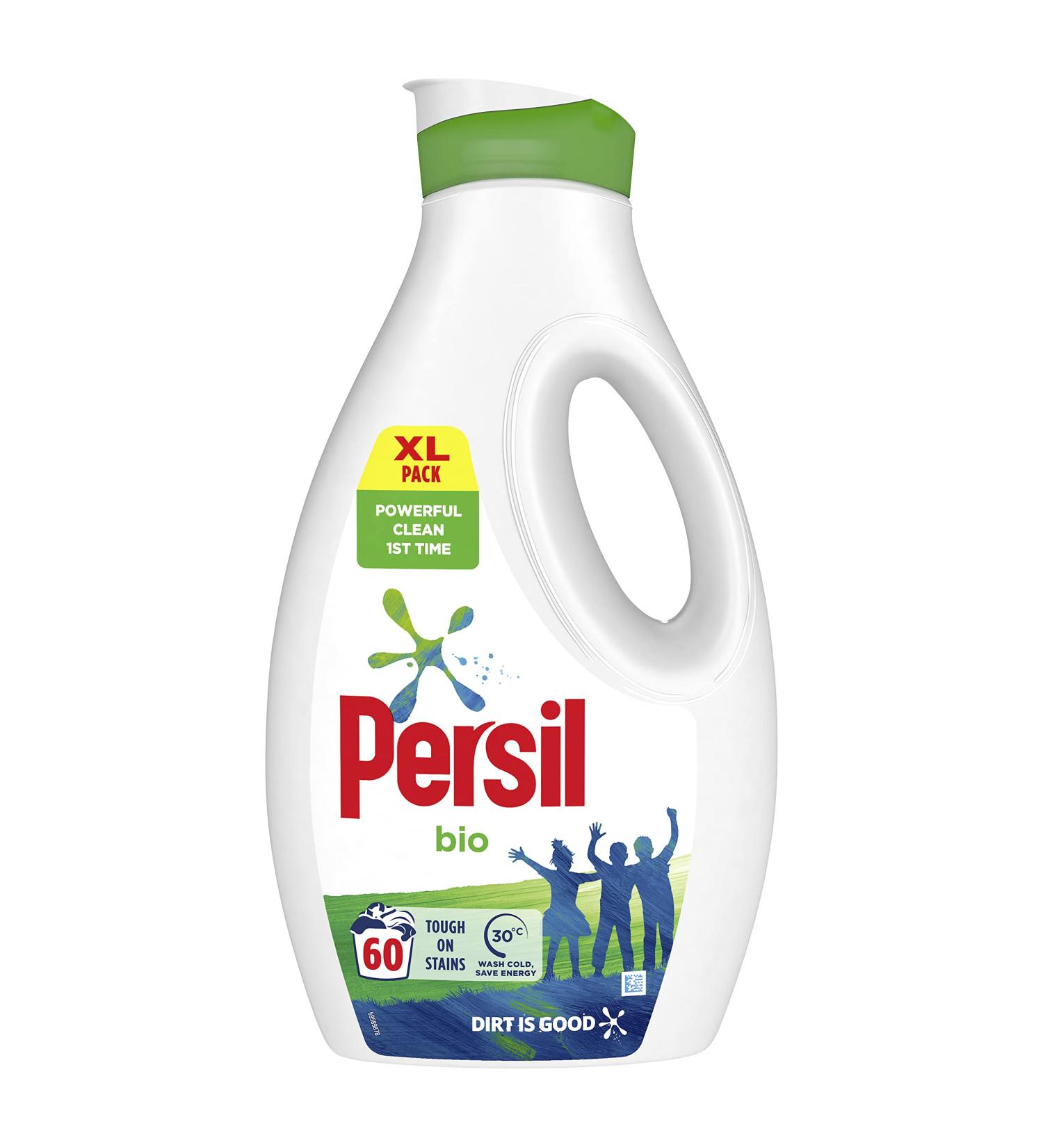 Persil Bio Stain Removal Laundry Detergent 1.62L - 60 Washes | Recyclable Bottle | 100% Effective | Pack of 1 - Buy Online on SooperMarket.com