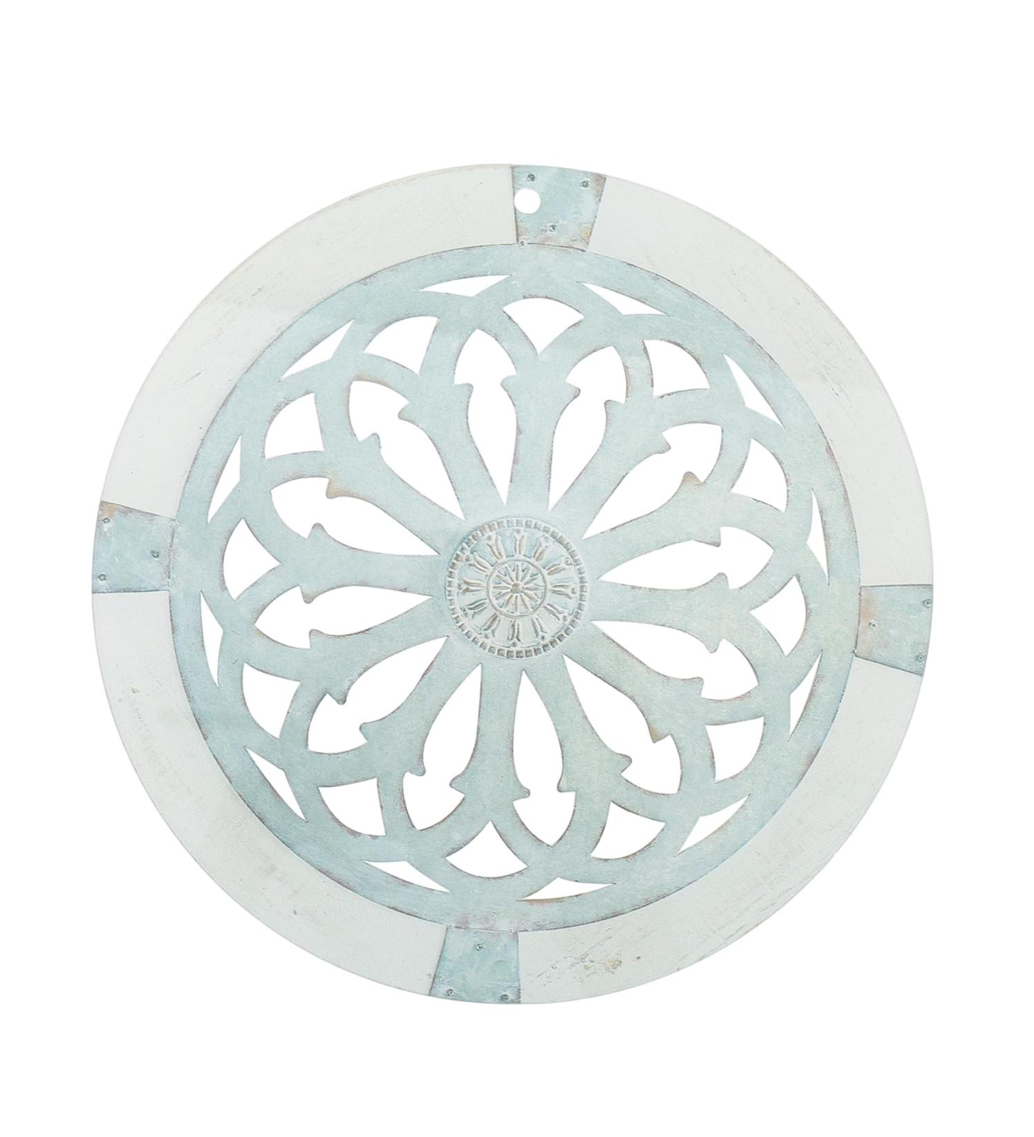 Cabilock Pattern Disc Vintage Decor Astetic Room Decor Wooden Wall Decor Wall Hanging Delicate 20x20cm Grey - Buy Online on SooperMarket.com