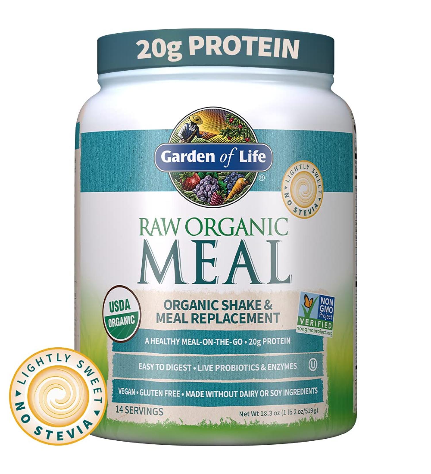 Garden of Life RAW Organic Meal Shake & Meal Replacement 18.3 oz | Nutritional Superfood - Buy Online on SooperMarket.com