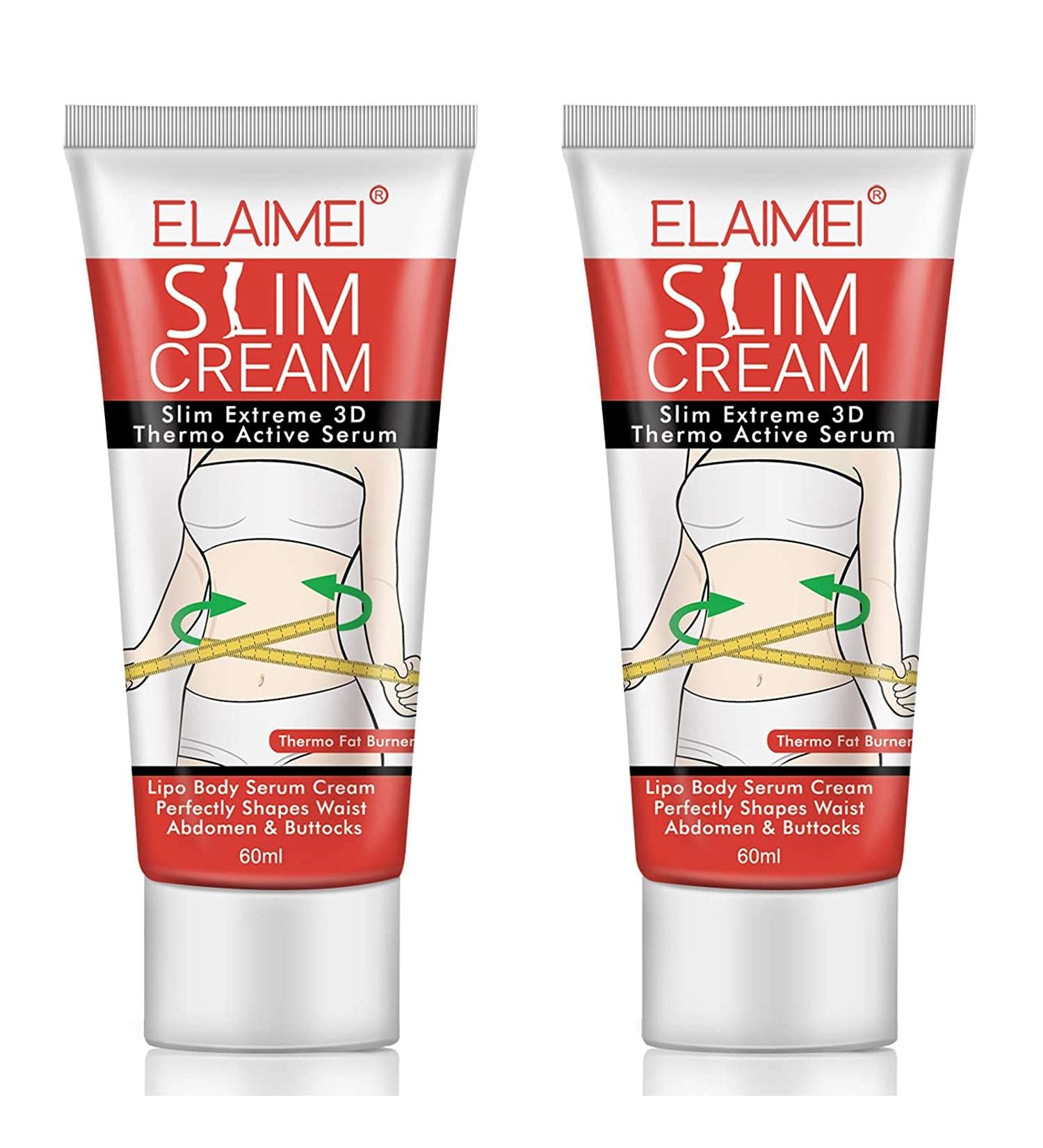 Hot Cream 2 Pack - Extreme Cellulite Slimming & Firming Gel for Body Fat Burning - Waist, Abdomen, and Buttocks Shaping Massage Cream - Buy Online on SooperMarket.com