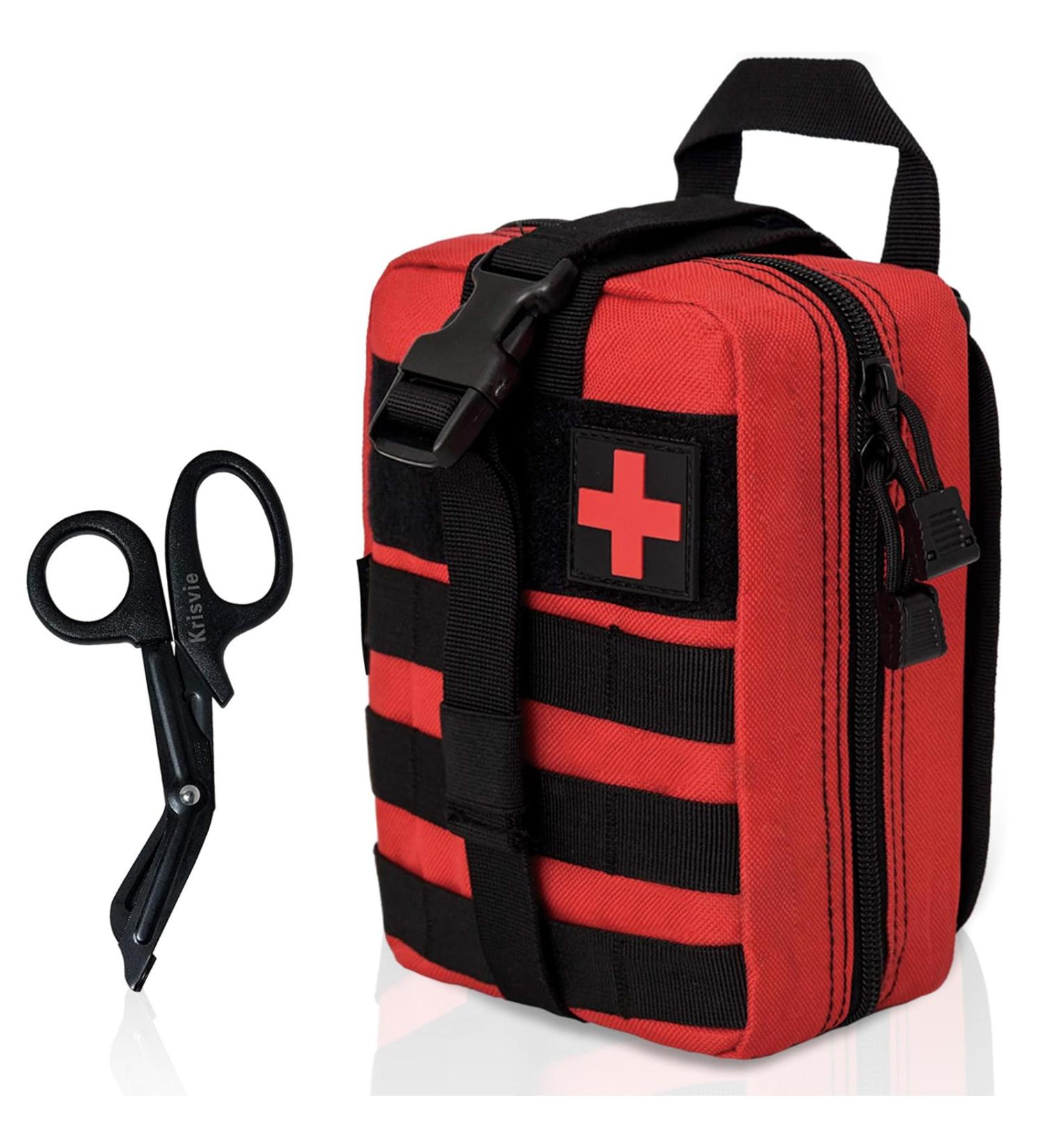 Buy Crisis First Aid Pocket | Empty Molle Tactical EDC IFAK Pouch for Outdoor & Camping | Travel Pharmacy & Motorcycle Belt Bag - Buy Online on SooperMarket.com