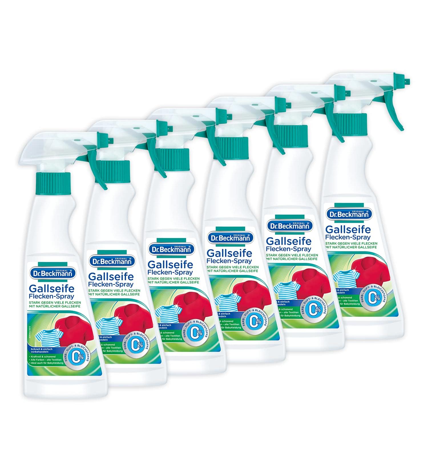 Buy Dr. Beckmann Gall Soap Stain Spray - 6 Pack (6 x 250 ml) | Natural Gall Soap for Effective Stain Removal - International Shipping Available - Buy Online on SooperMarket.com