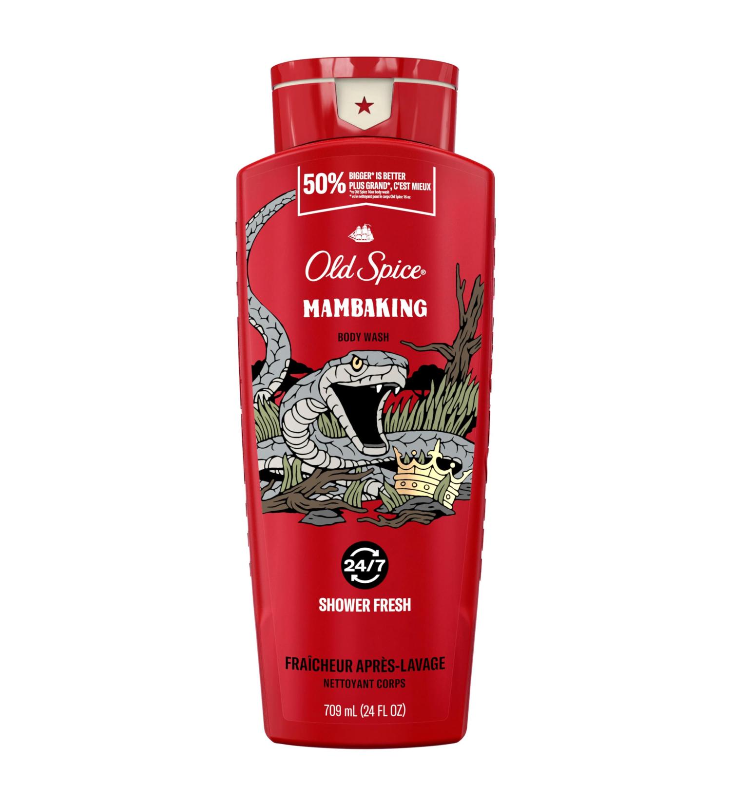 Old Spice Body Wash for Men MambaKing Long Lasting Lather 709 ml Body Wash Mamba King - Buy Online on SooperMarket.com