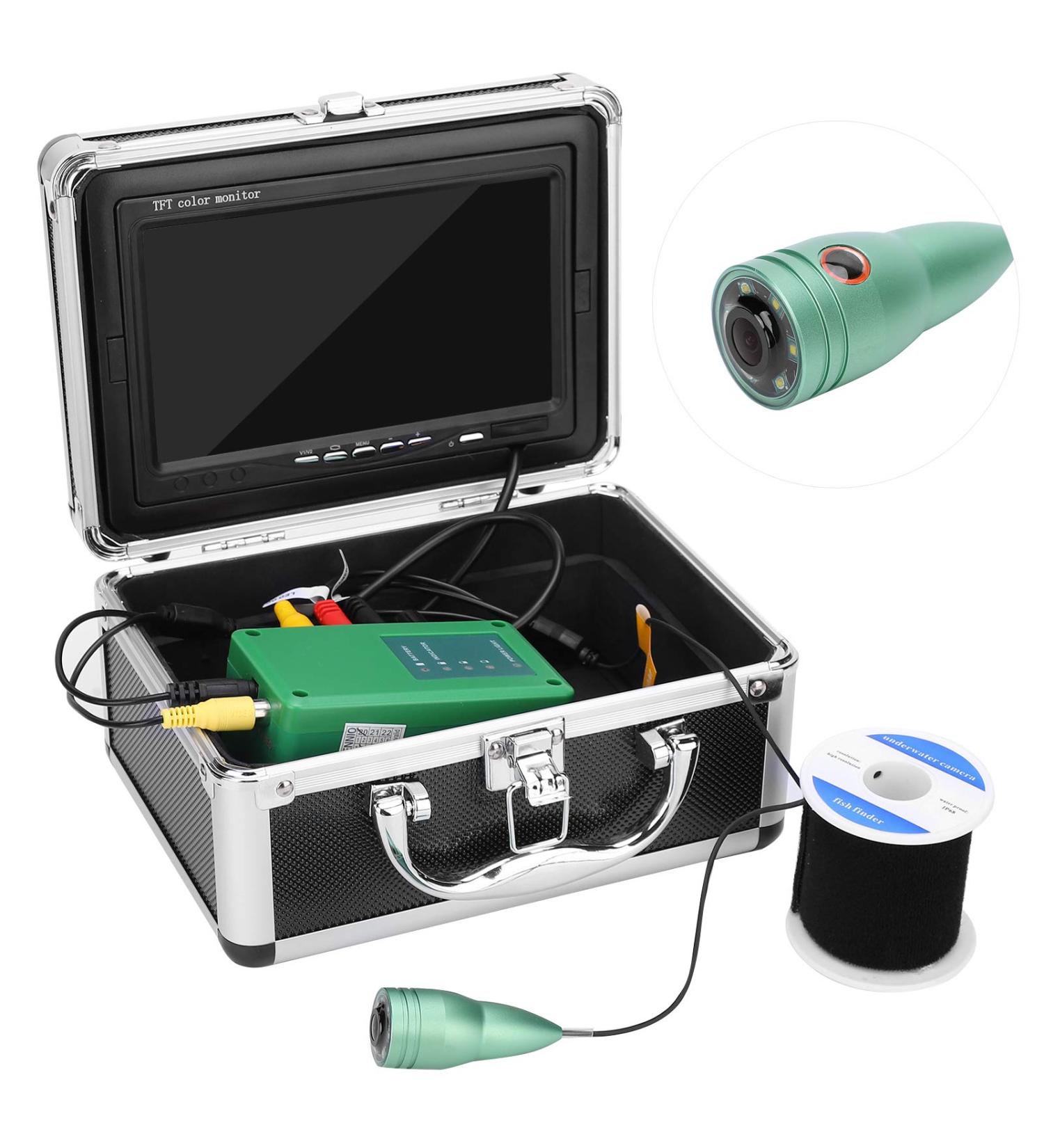 7in 1000TVL Underwater Fishing Camera - 50m Cable 6 LED Lights for ICE Sea & Boat Fishing | EU Shipping Available - Buy Online on SooperMarket.com