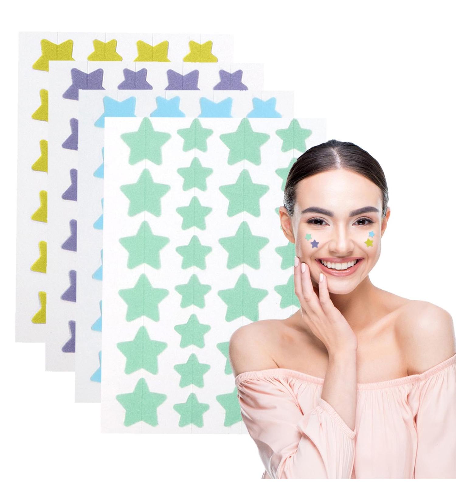 112 Dots Spot Patches Pimple Patches Cute Star Pimple Patches Spot Stickers Treatment Face Back Acne Dots 4 Colors 14mm & 10mm - Buy Online on SooperMarket.com
