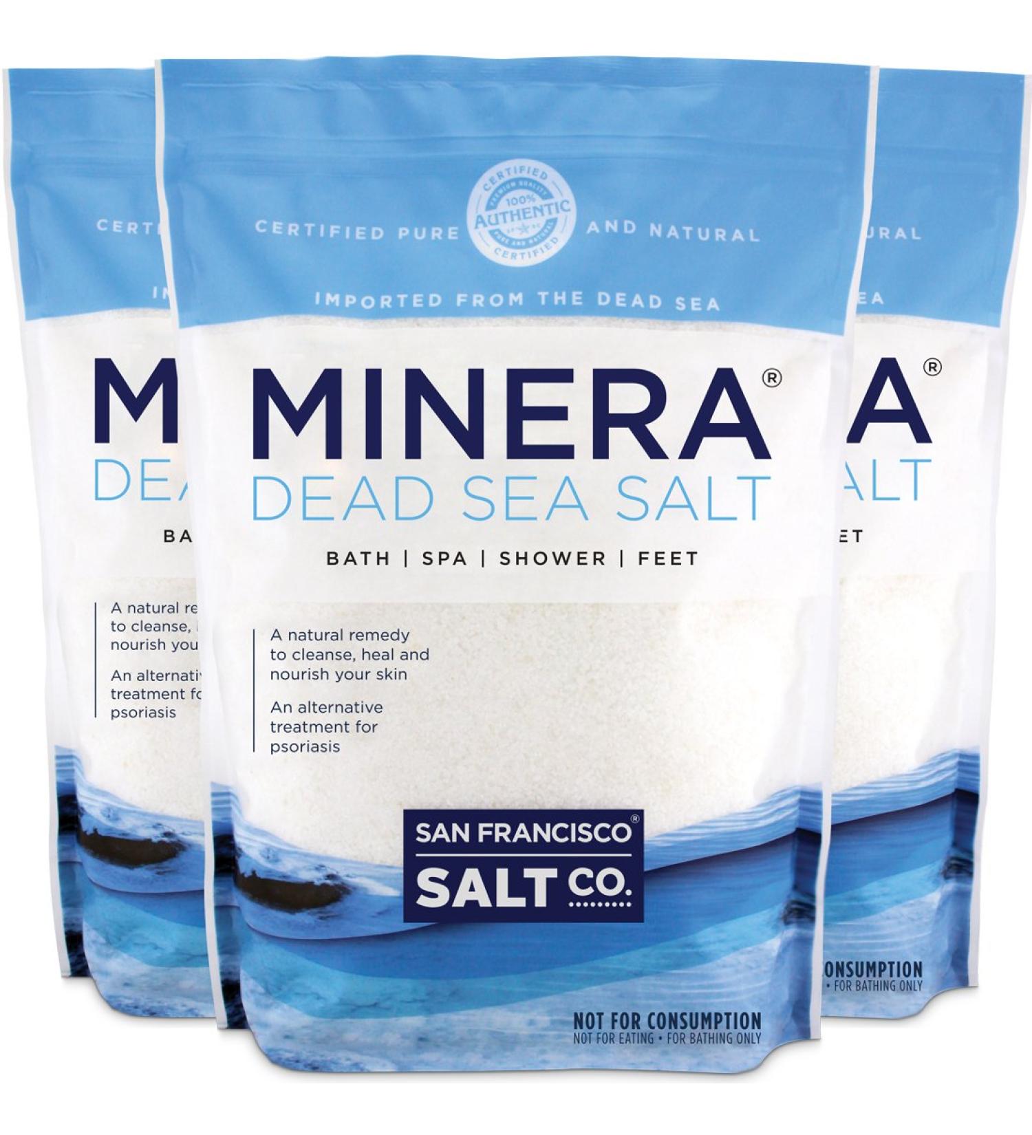 Minera Dead Sea Salt 15 lb - 3 Pack Fine Grain Bags - Buy Online on SooperMarket.com