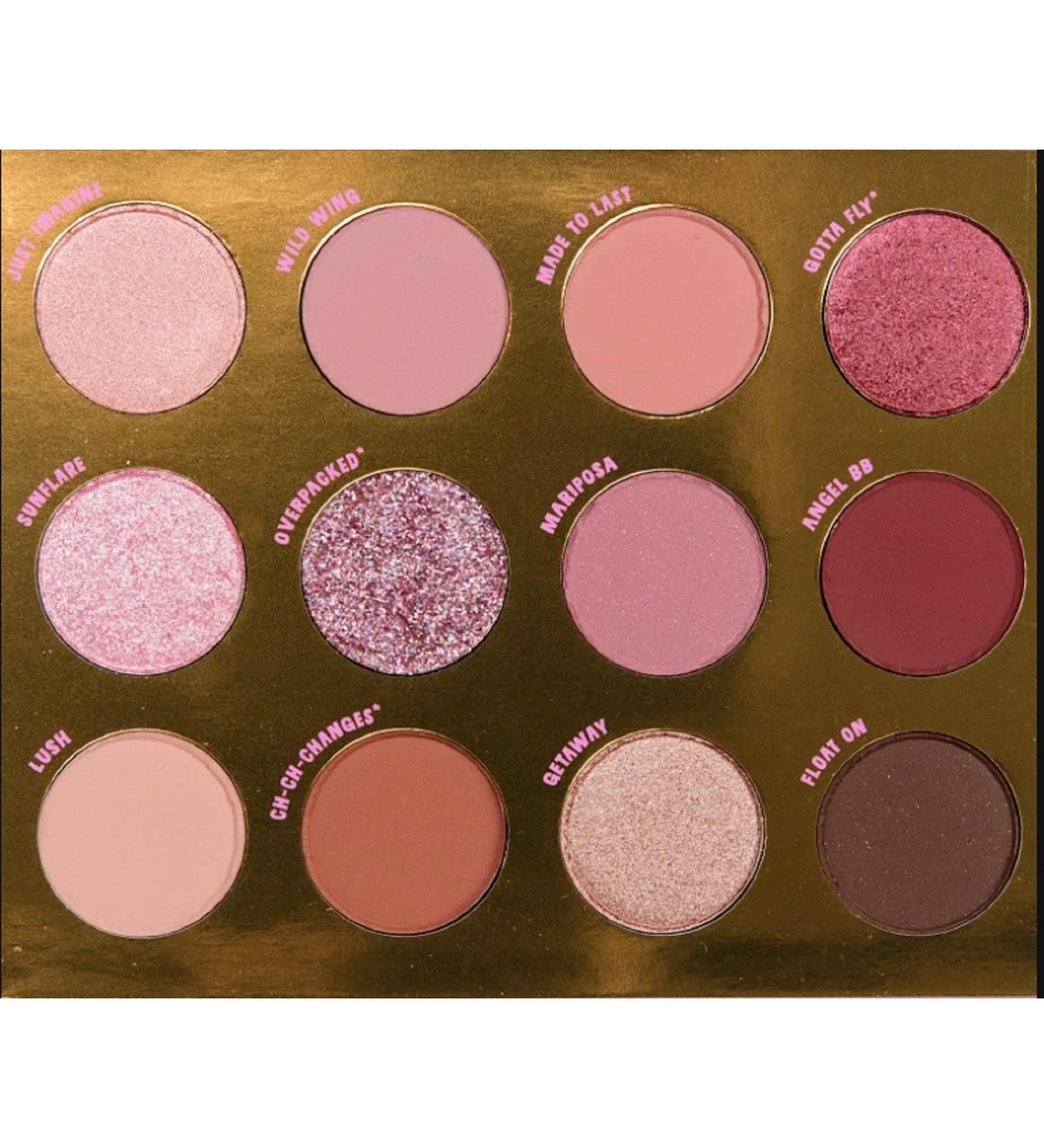 Colourpop Flutter By Eyeshadow Palette (Purples Mauves Pinks Berry Taupe)
