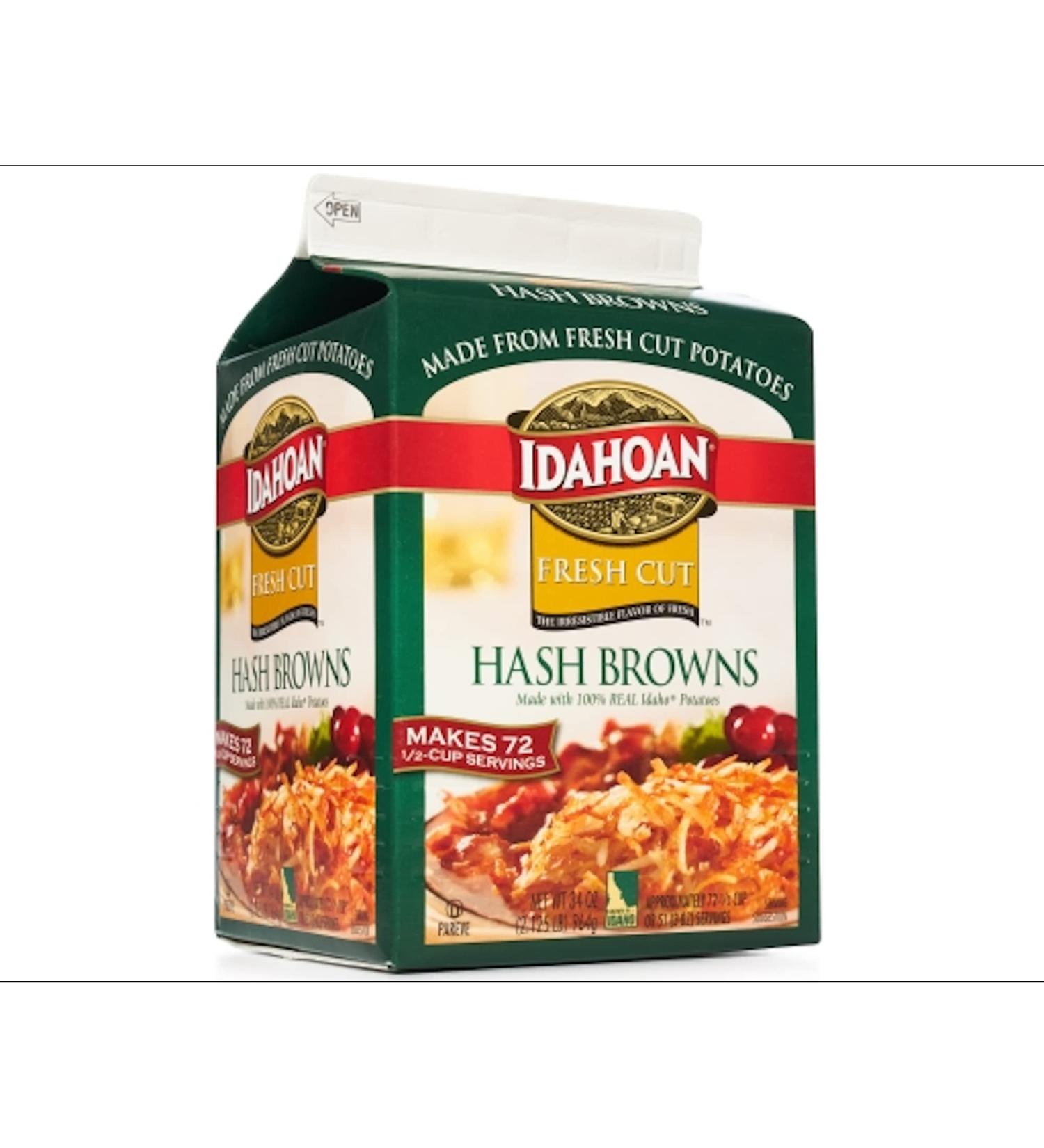Idahoan Fresh Cut Premium Hashbrowns  100% Real Idaho Potatoes  Gluten-Free  2.125 Pound (Pack of 6) - Buy Online on SooperMarket.com