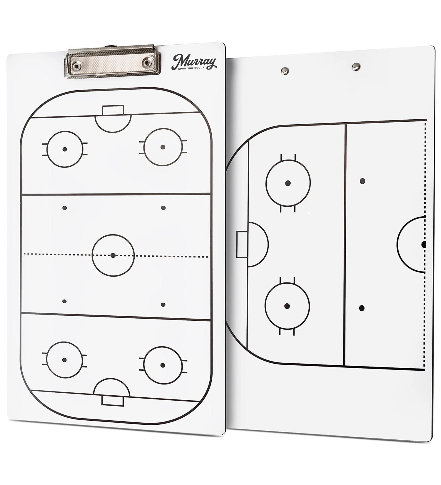 Murray Sporting Goods Ice Hockey Coaches Clipboard - Double-Sided Dry Erase Organizer - Buy Online on SooperMarket.com