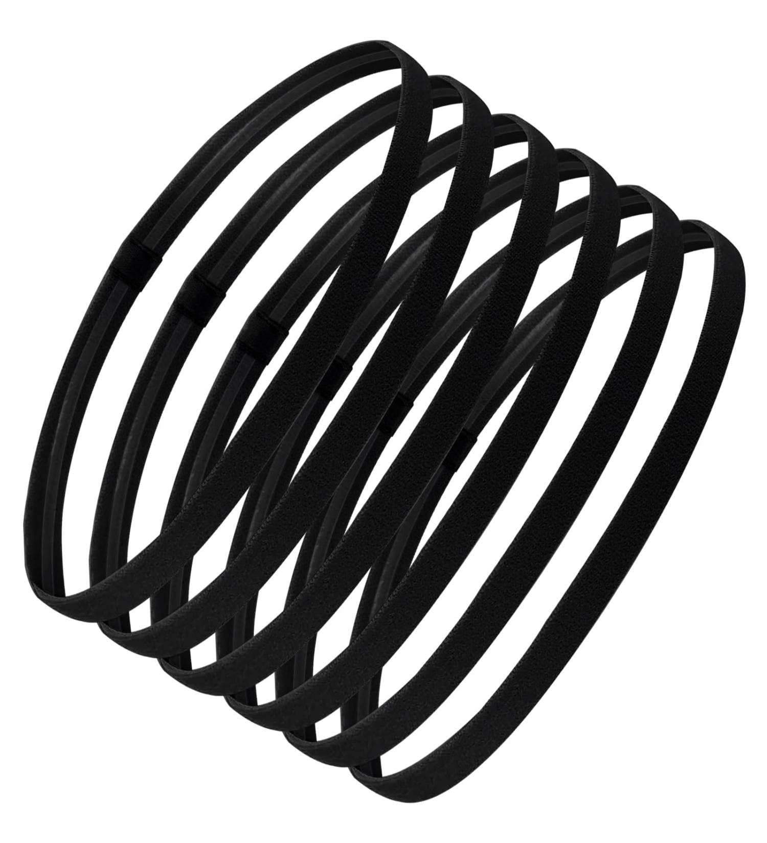 Buy Sularpek 6 Pack Yoga Head Bands - Anti-Slip Elastic Hair Bands for Gym Football & Tennis - Unisex Sports Headbands - Buy Online on SooperMarket.com