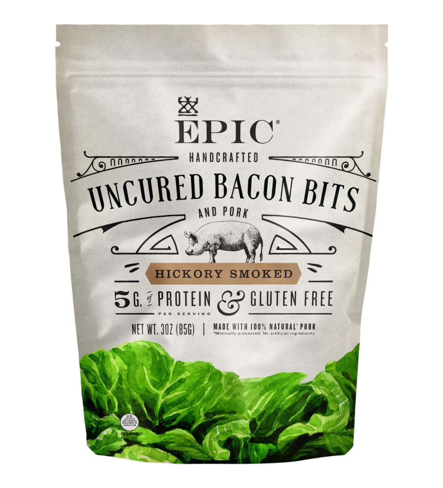 Epic Bacon Bits - Hickory Smoked, 3oz | Savory Snack Upgrade - Buy Online on SooperMarket.com