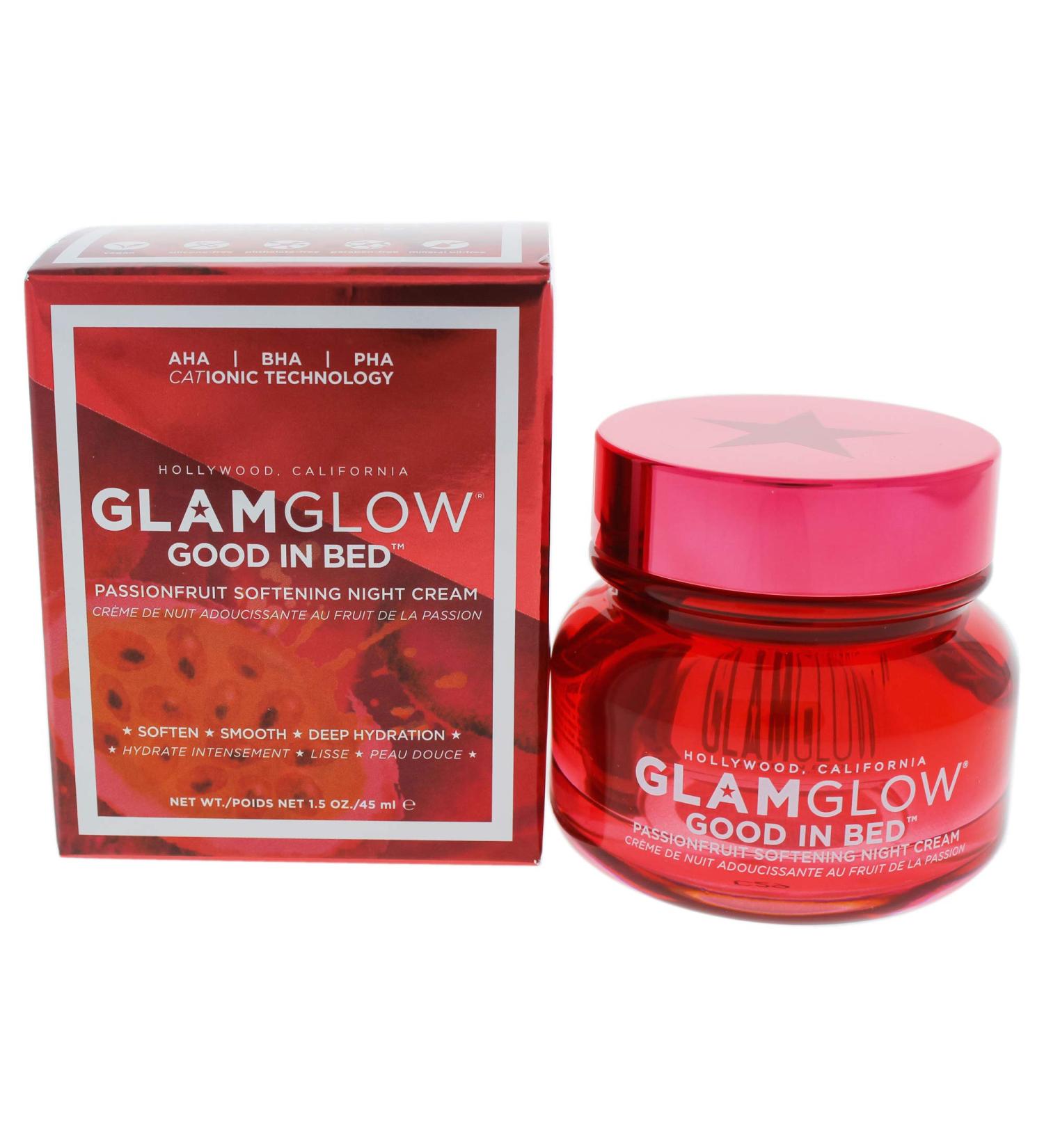 Glamglow Good In Bed Passionfruit Softening Night Cream 1.5 oz for Women | Shop Internationally - Buy Online on SooperMarket.com