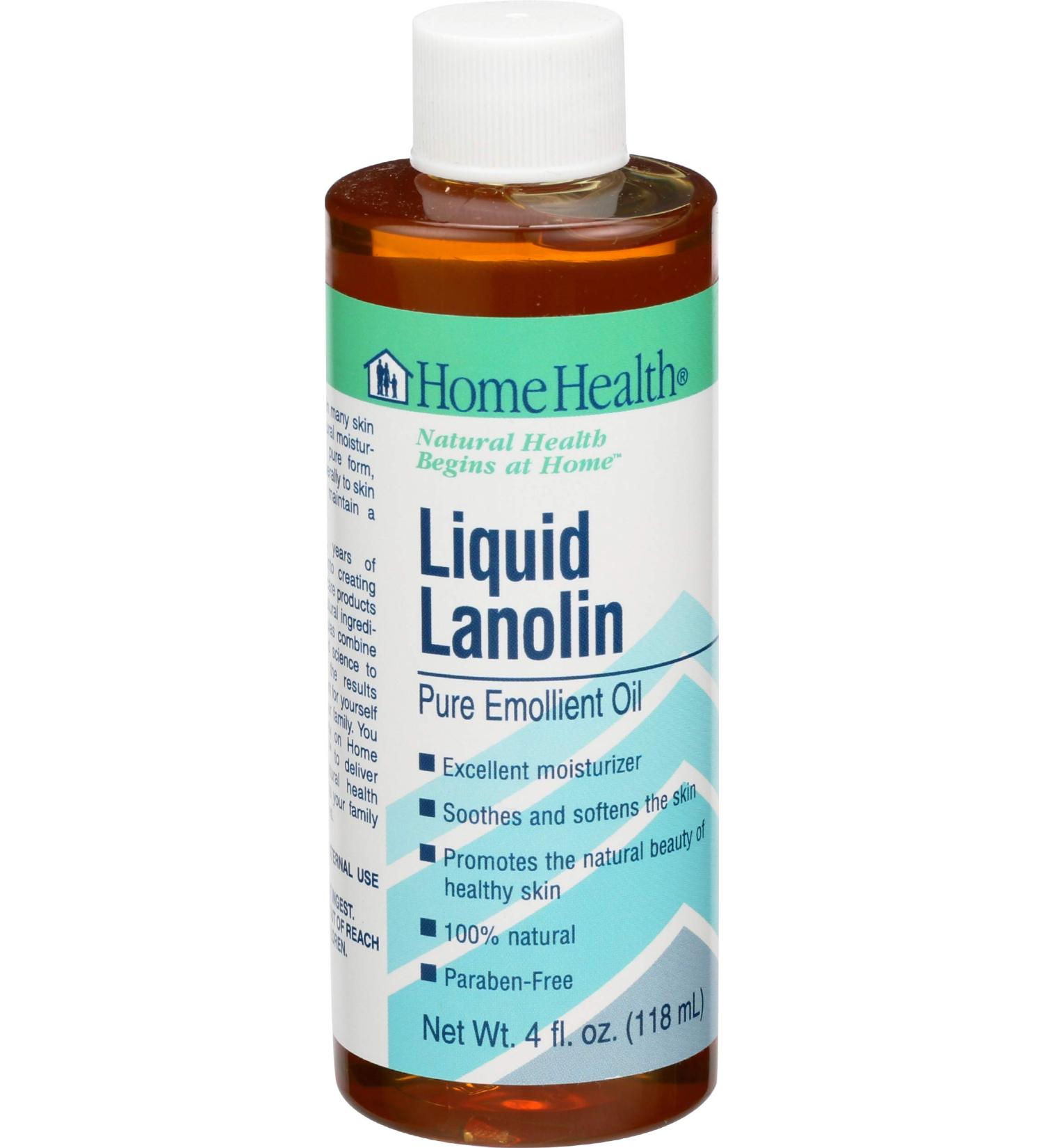 Home Health Liquid Lanolin 4 fl oz - Pure Moisturizing Solution for Skin Care | Shop Internationally - Buy Online on SooperMarket.com
