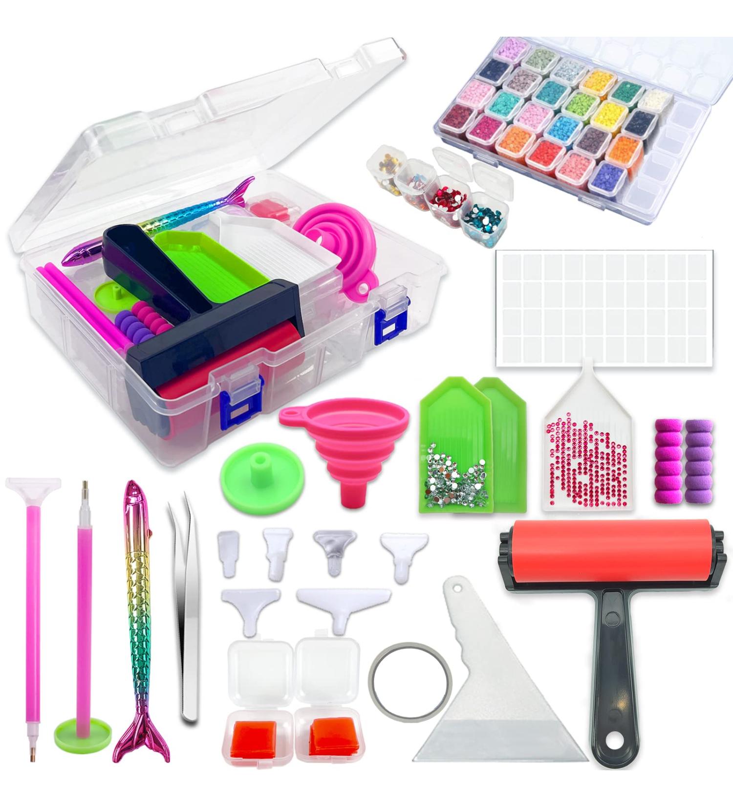 96pcs Diamond Painting Tools Kit with Storage Containers - DIY Diamond Art Supplies - Buy Online on SooperMarket.com