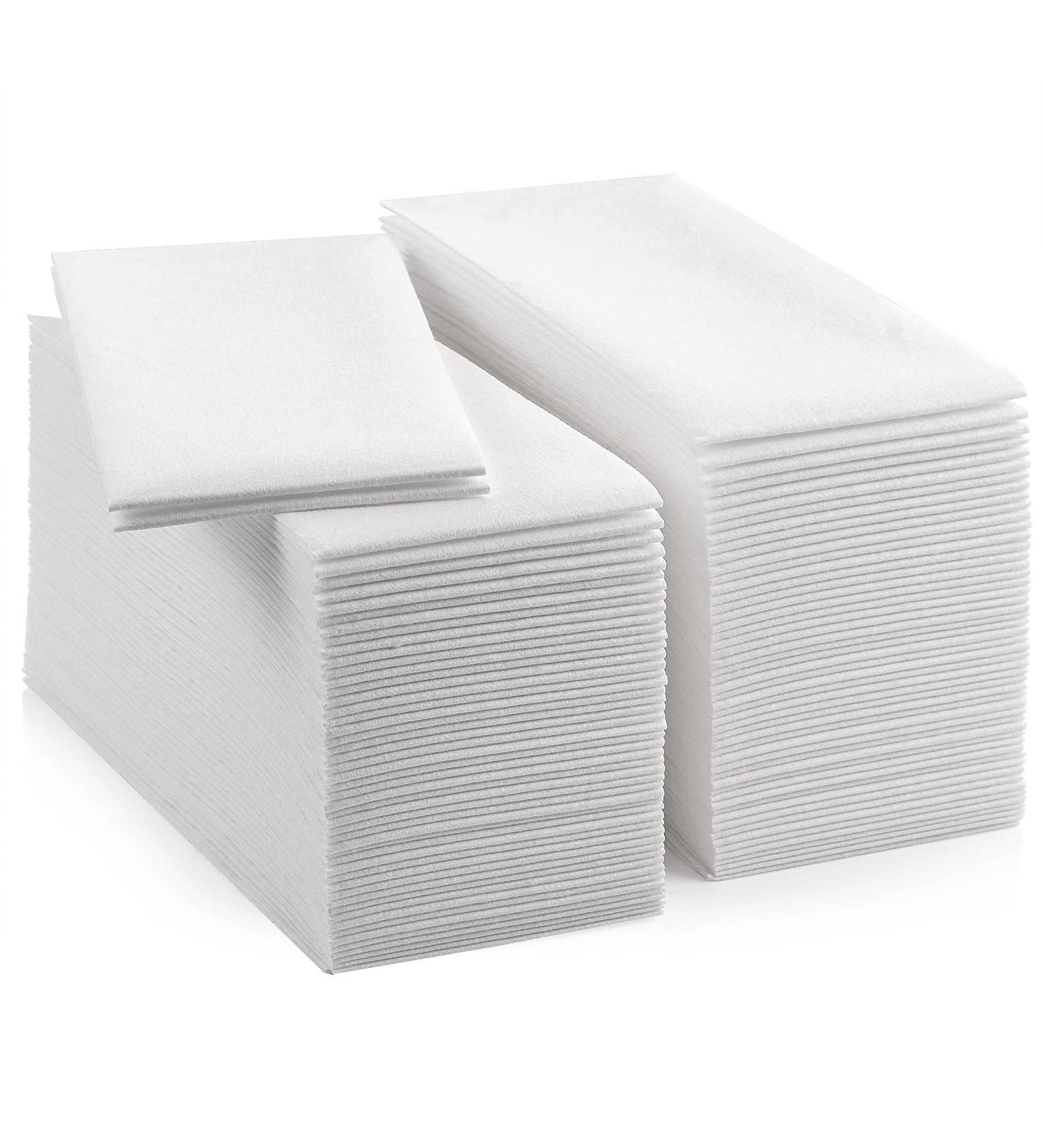 LEKOCH 100 PCS Premium White Disposable Napkins - Air Laid Cloth-Like Wedding Napkins 43x30 - Buy Online on SooperMarket.com