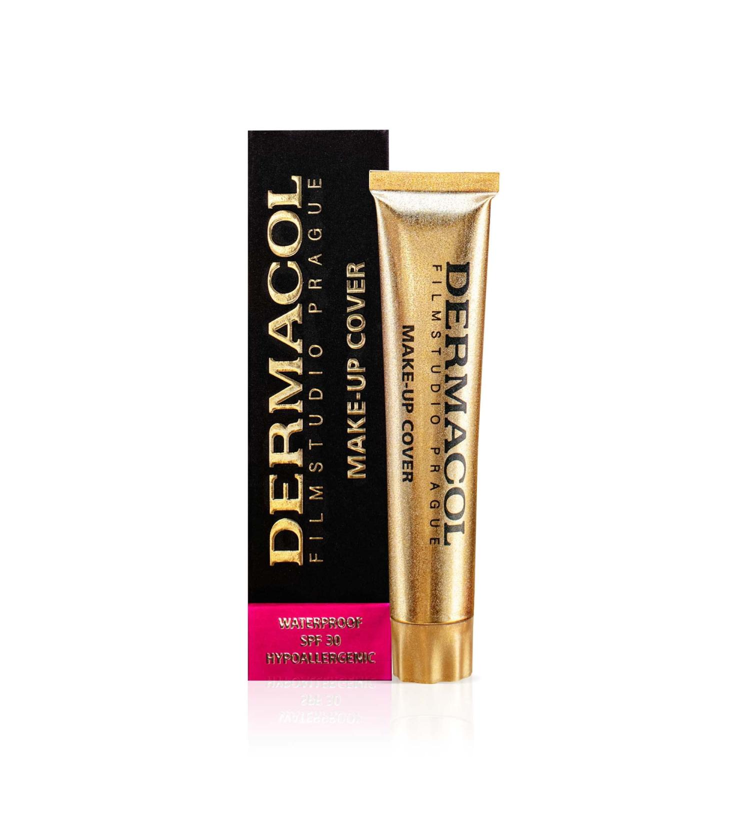 Dermacol Full Coverage Foundation - Matte Liquid Makeup with SPF 30 Waterproof for Oily Skin & Dark Circles Long-Lasting 30g - Color 228 - Buy Online on SooperMarket.com
