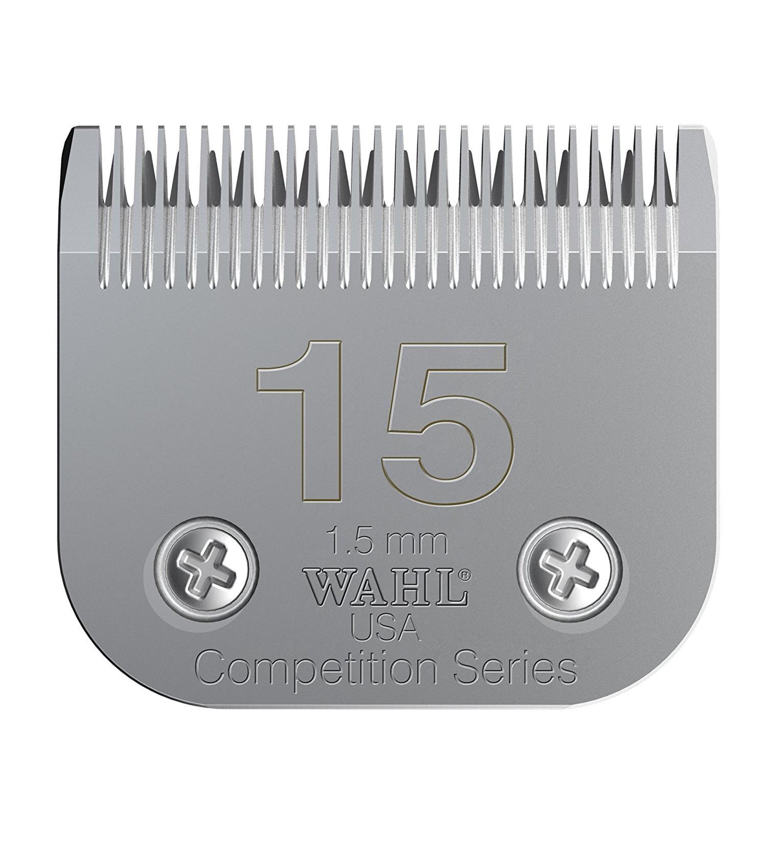 WAHL Competition Replacement Full Tooth Blade Set #15 | 1.5MM High-Performance Clipper Blades for Precision Grooming | International Shipping Available - Buy Online on SooperMarket.com