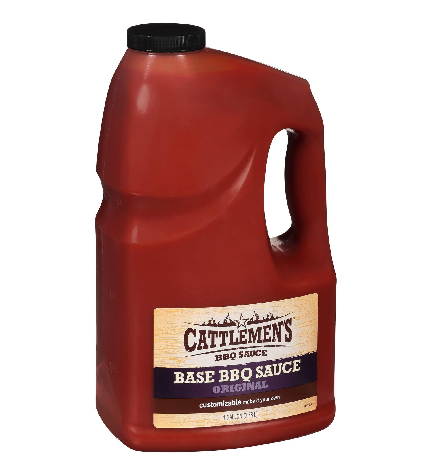 Cattlemen's Original Base BBQ Sauce 1 Gal - Customizable Barbecue Sauce for Chefs | Ideal for Ribs, Briskets, Seafood & More - 128 Fl Oz - Buy Online on SooperMarket.com