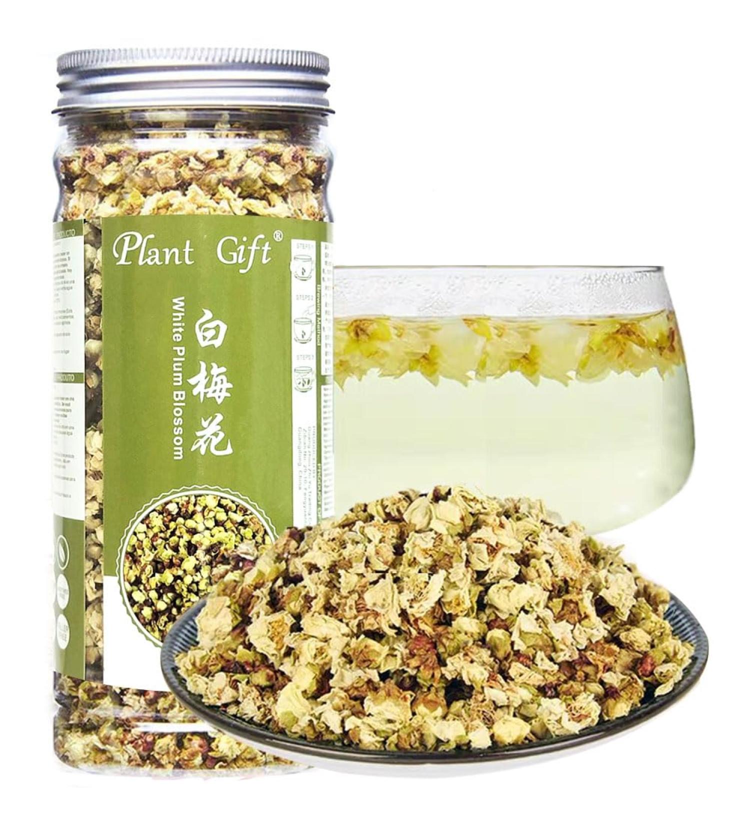 Organic White Plum Blossom Tea - Dried Flower Herbal Green Tea 35g | Plant Poison White Plum Flower Tea for Health Benefits - Buy Online on SooperMarket.com