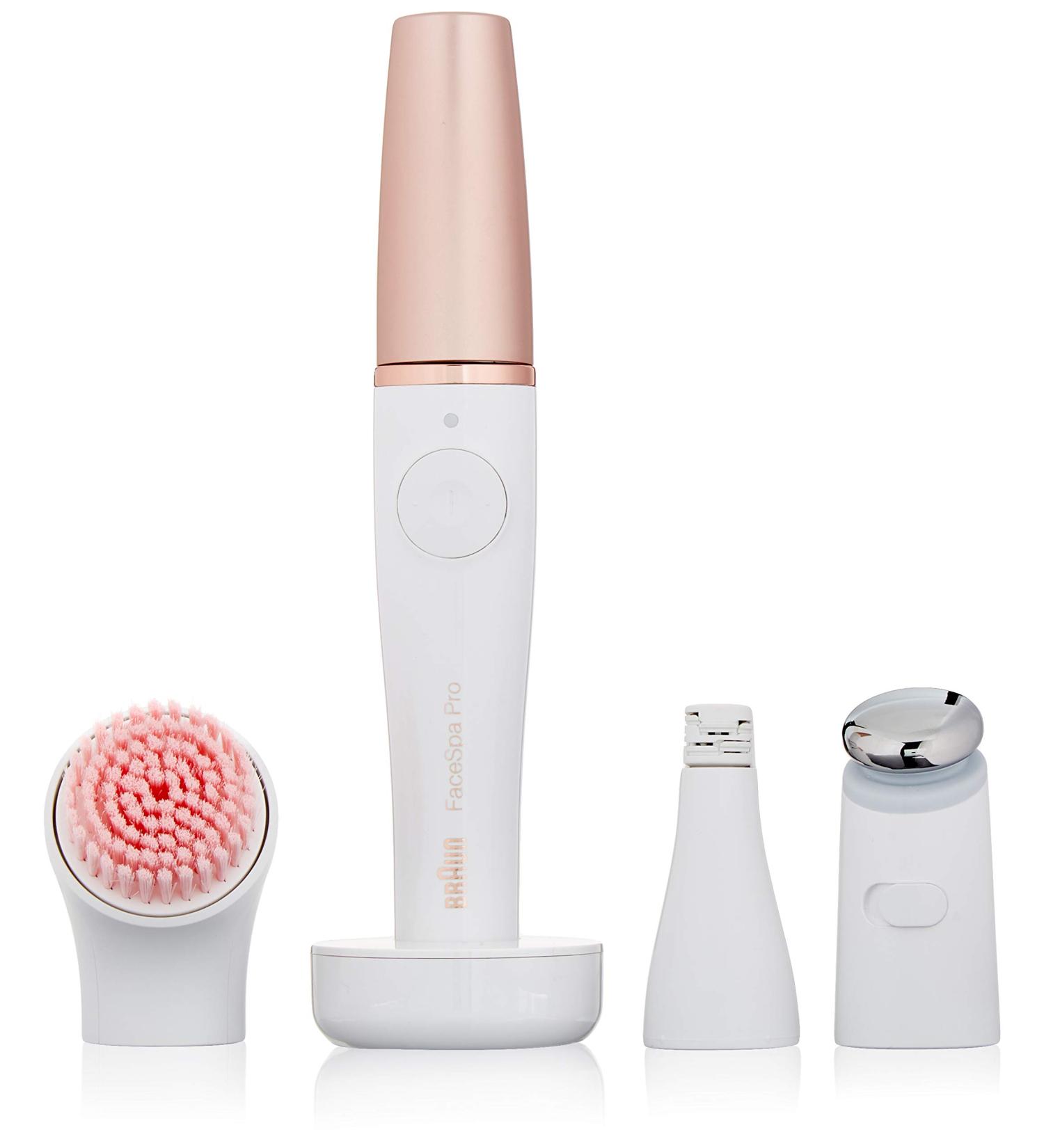 Braun FaceSpa Pro SE 911 | 3-in-1 Facial Epilator, Cleanser & Toner | Salon Beauty System | Rechargeable & Cordless | White/Bronze - Buy Online on SooperMarket.com