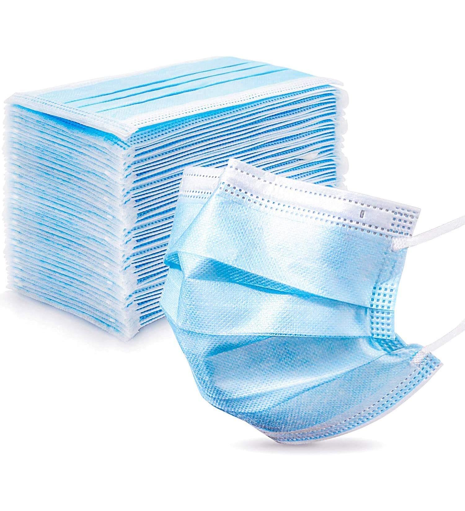 Icoolio OP Masks - Disposable Medical Mouth & Nose Protection - 50 Pieces Blue Face Masks for Optimal Safety - Buy Online on SooperMarket.com