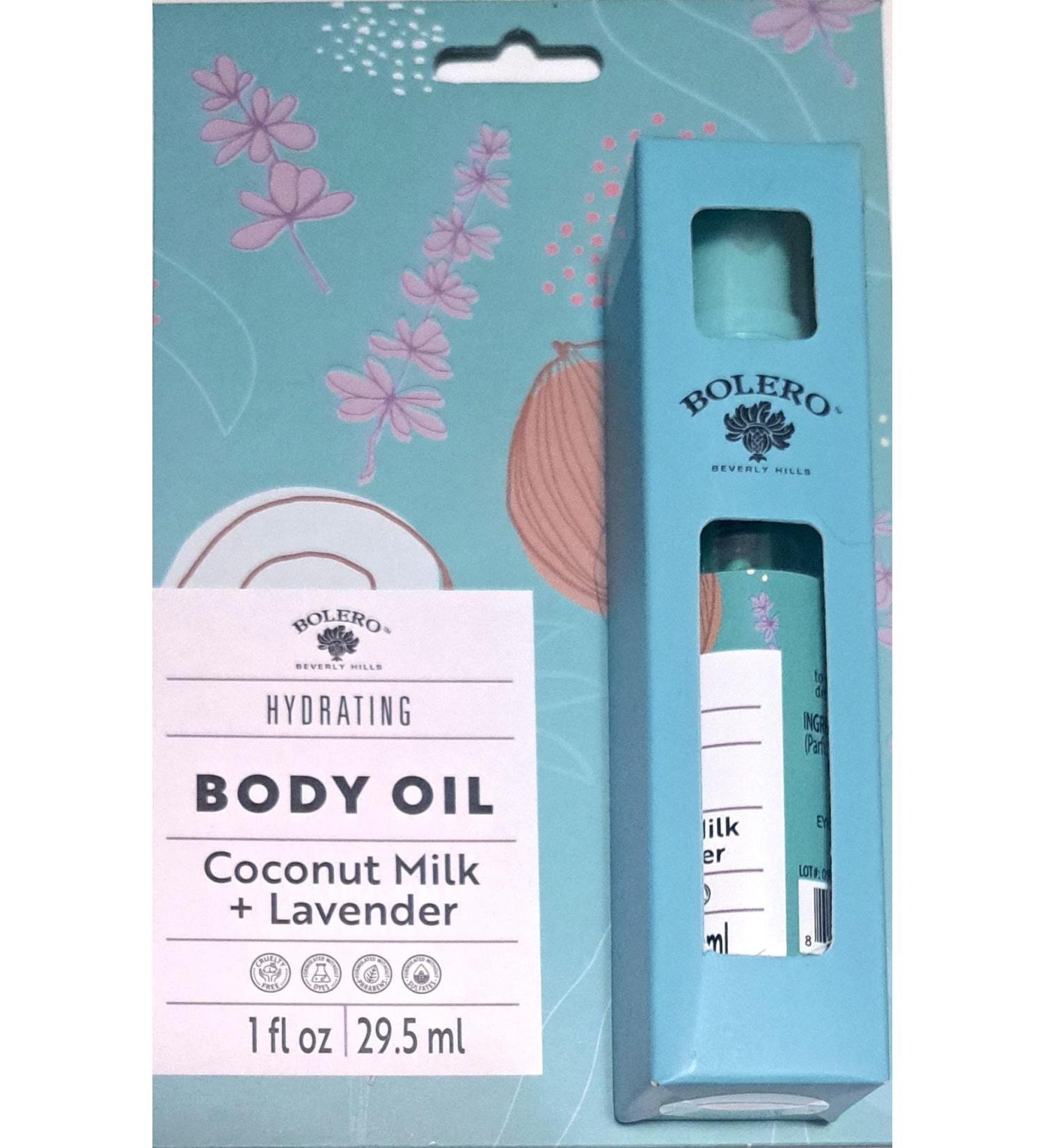 Hydrating Body Oil - Coconut Milk & Lavender for all skin types 1fl oz./29.5ml