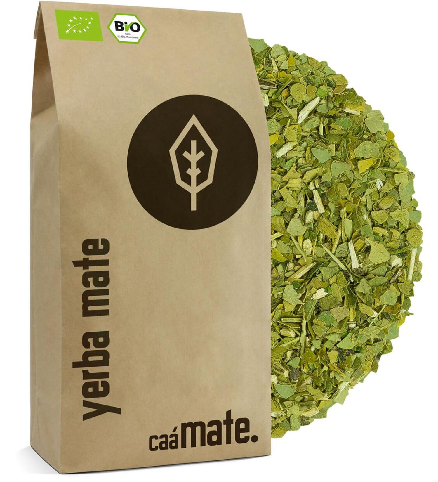 Yerba Mate Tea Bio 500g | Original Air-Dried Smoke-Free & Plastic-Free | Fair Trade Mat Tea | DE- KO-006 - Buy Online on SooperMarket.com