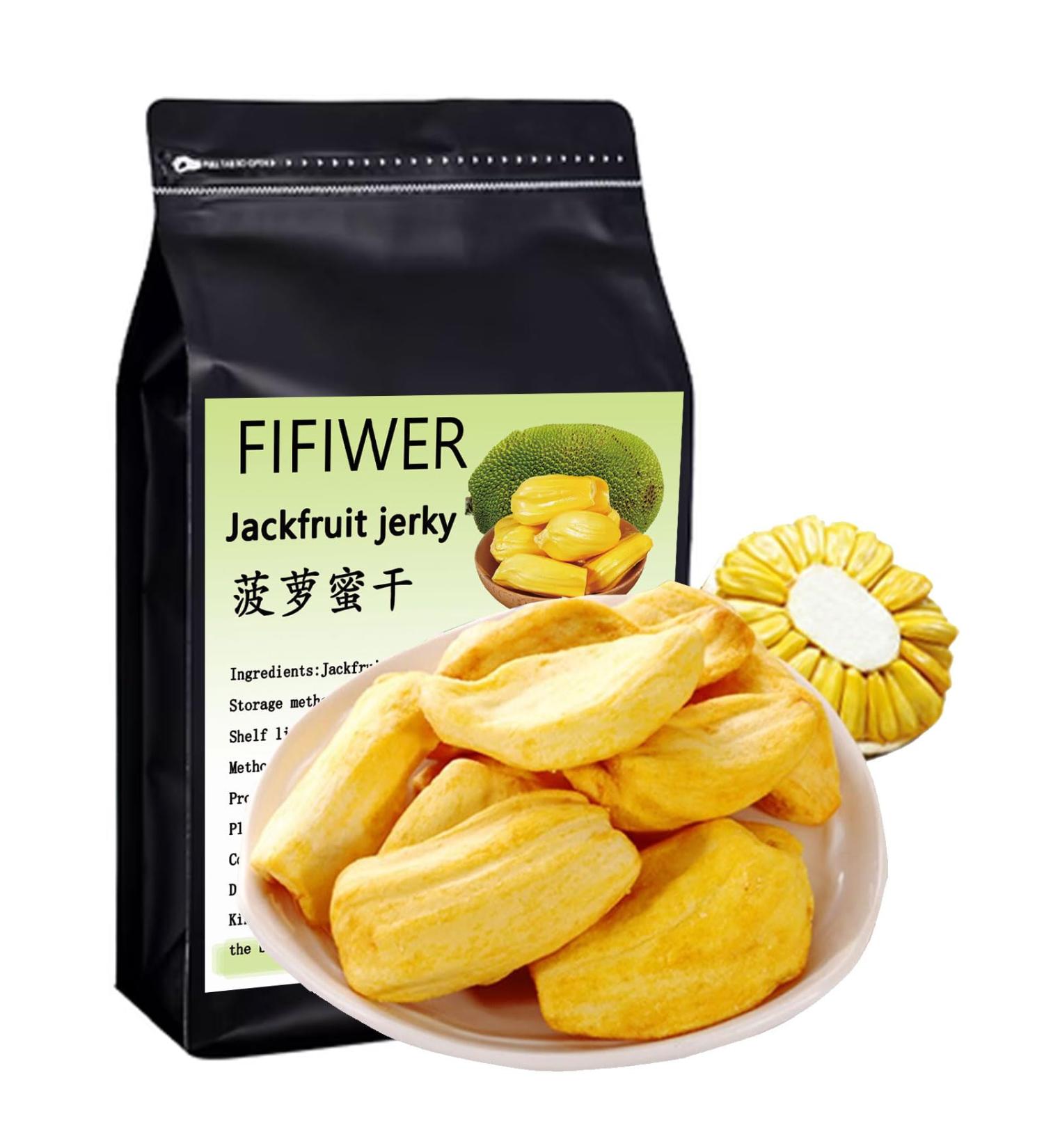 Jackfruit Dried Fruit Snacks4.6oz/130g Gluten Free Organic Dried Jackfruit Chips Vegan Fragrant and crispy Very good snacks - Buy Online on SooperMarket.com