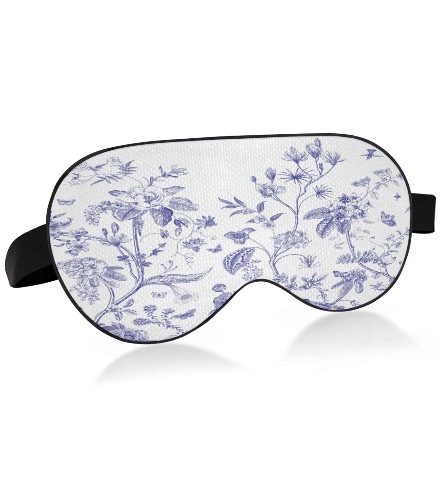 WELLDAY Chinoiserie Flowers Birds Sleep Mask - Soft Comfort Blindfold for Men and Women - Buy Online on SooperMarket.com