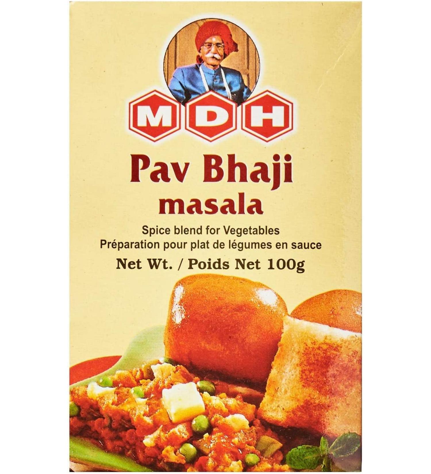 MDH Pav Bhaji Masala - Authentic 100g Spice Blend - Buy Online on SooperMarket.com