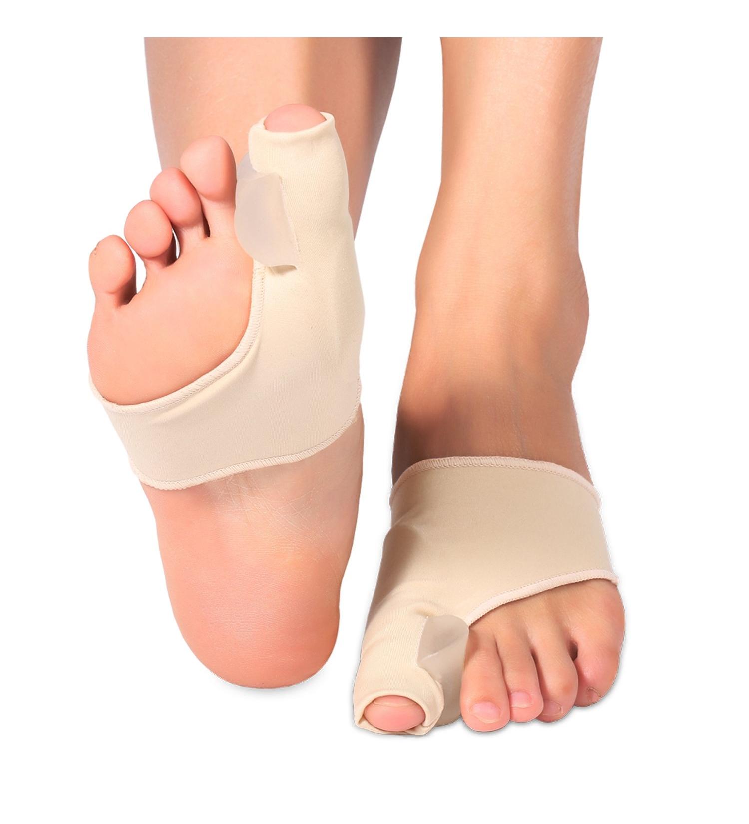 Bunion Corrector and Toe Straightener - Orthopedic Treatment for Hallux Valgus - Gel Silicone Nude - Buy Online on SooperMarket.com