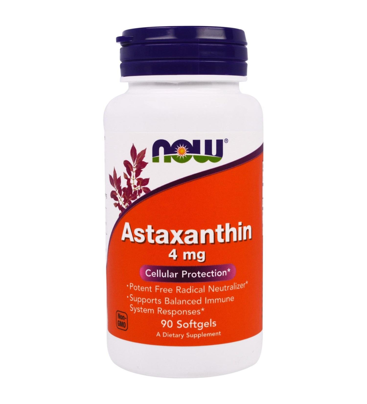 Now Foods Astaxanthin 90 Softgels 4 Mg