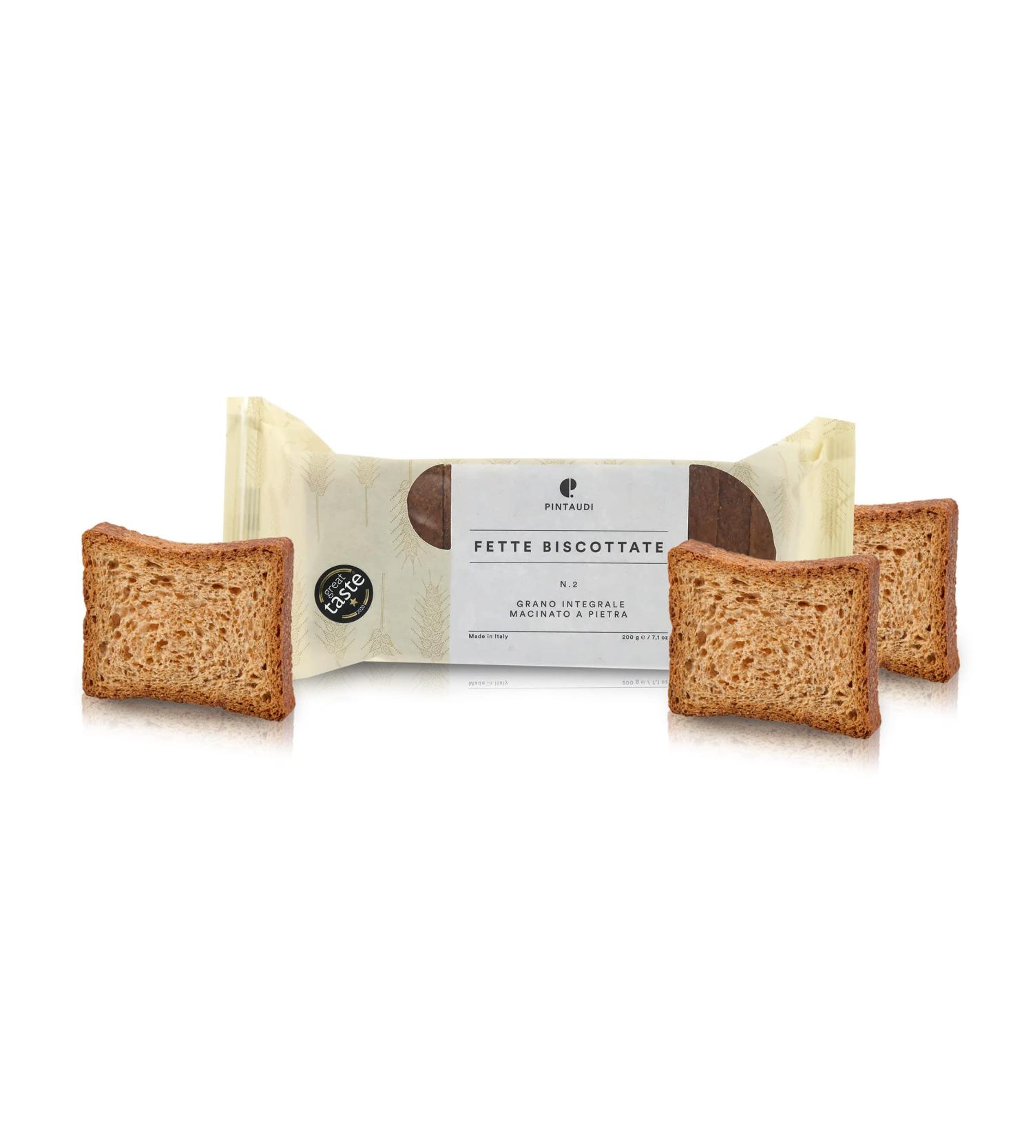 Pintaudi Rusks N.2 Stone-ground Wholegrain 200 Grams / 7.05 Oz - Buy Online on SooperMarket.com