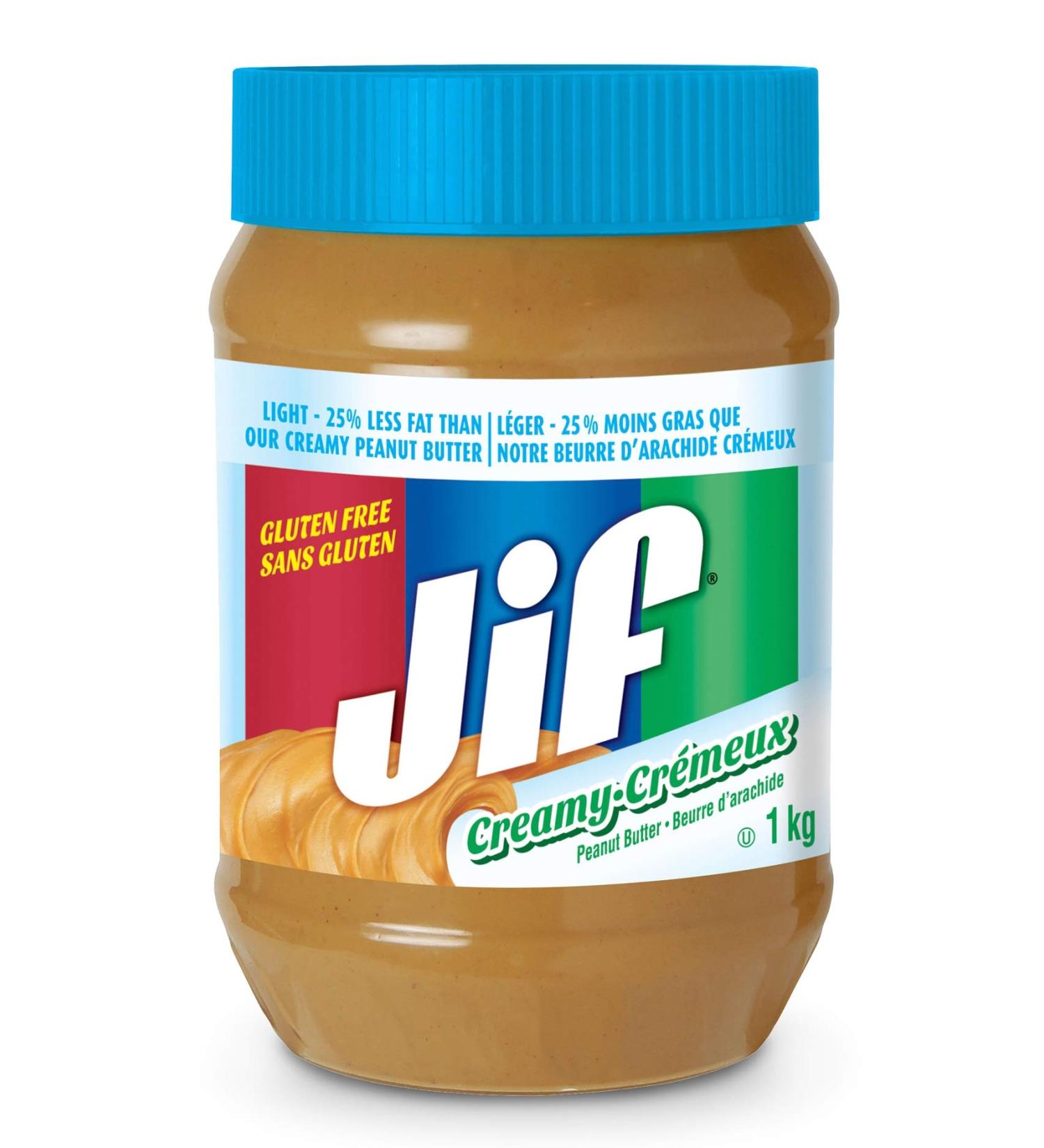 Jif Light Creamy Peanut Butter Smooth & Creamy Texture No Stir 1kg Jar Light Creamy 1 kg (Pack of 1) - Buy Online on SooperMarket.com