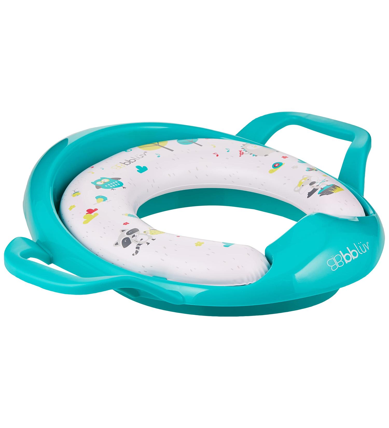 BBLV Pti Padded Toilet Seat Cover for Potty Training - Aqua - Buy Online on SooperMarket.com