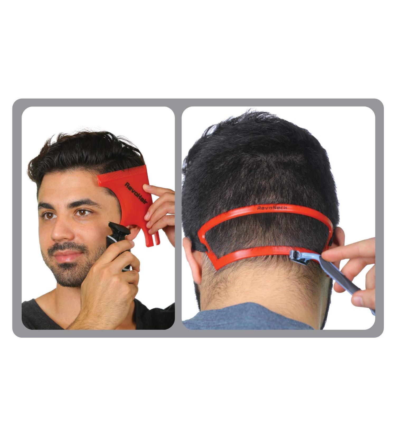 RevoHair & RevoNeck Haircut Tools - Precision Hairline Shaping Template Set for Perfect Edge Up & Grooming | Universal Barber Supplies - Buy Online on SooperMarket.com