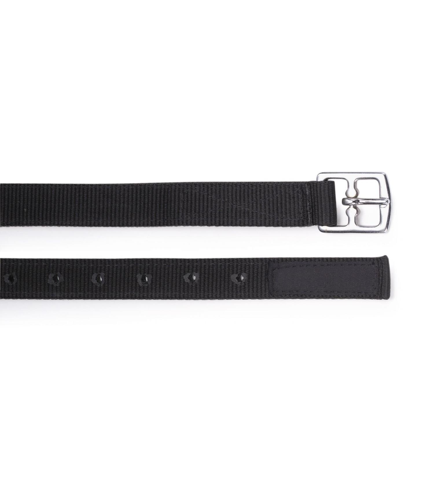 Shires Equestrian - Hi-lite Stirrup Leathers - Black - Size: 3/4x24