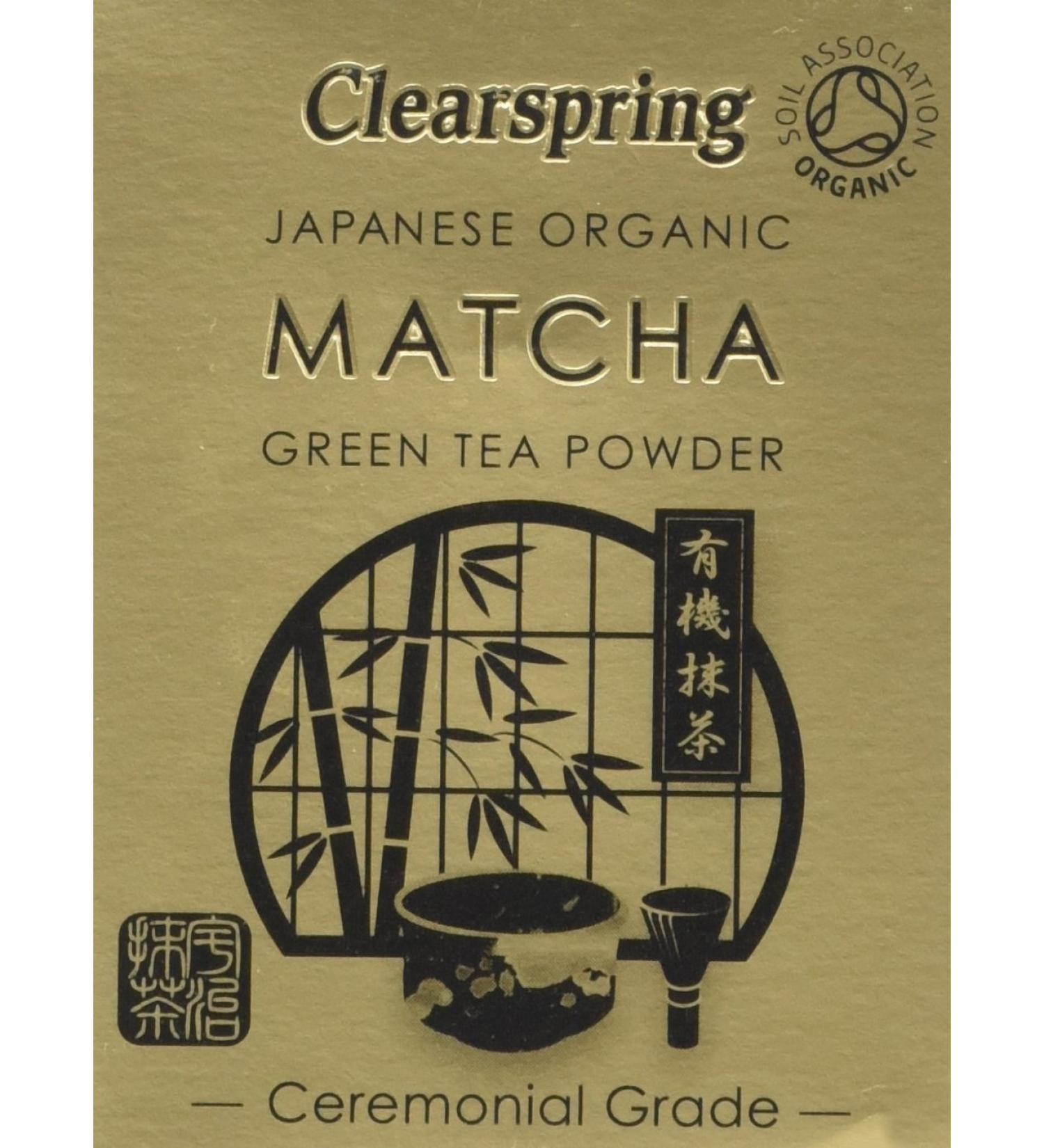 Clearspring Organic Japanese Matcha Green Tea Powder - Ceremonial Grade 30g - Pack of 1 - Buy Online on SooperMarket.com