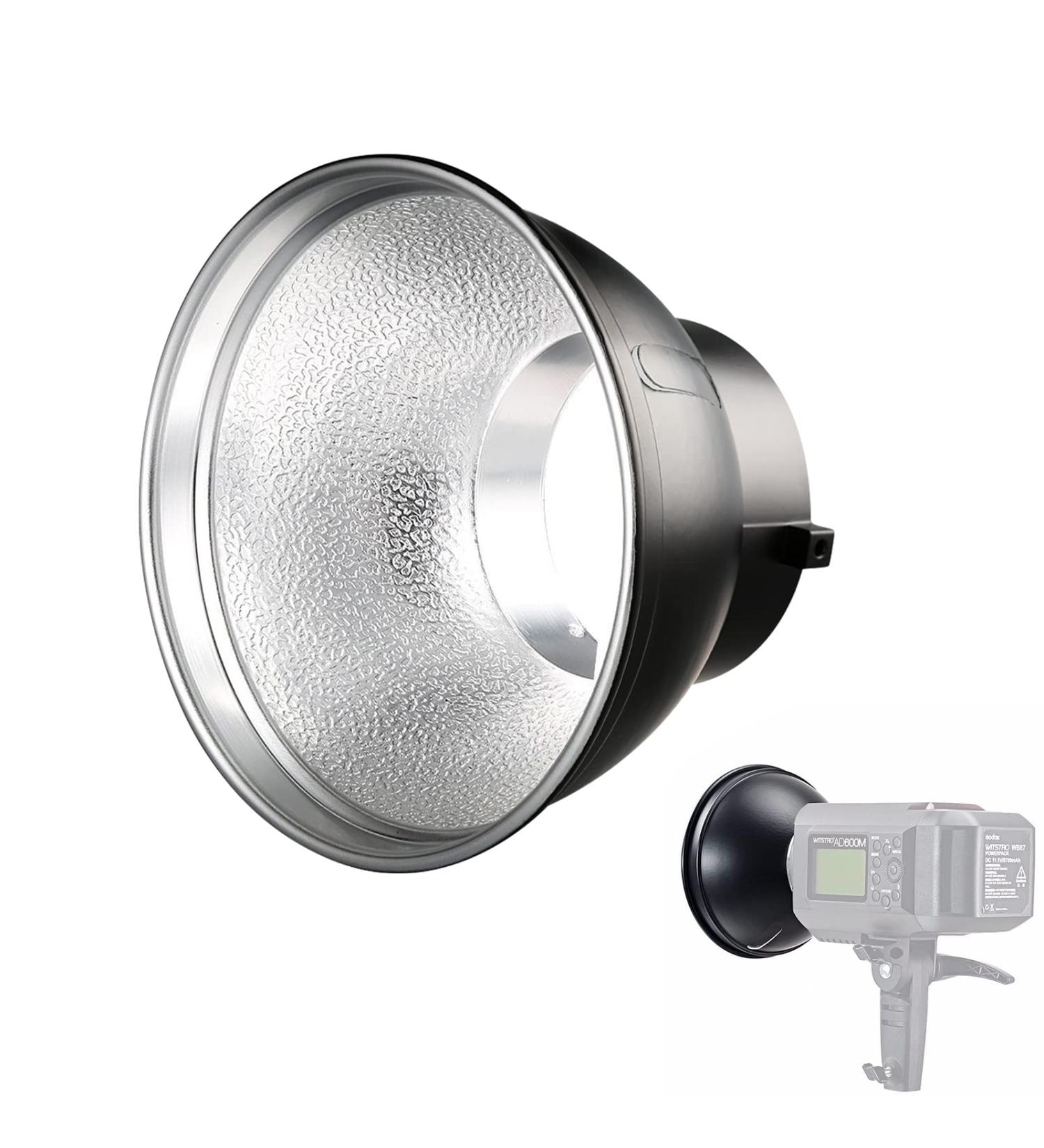 Godox AD-R6 7 Bowens Mount Standard Reflector with Umbrella Hole for Strobe Flash Monolights - Buy Online on SooperMarket.com