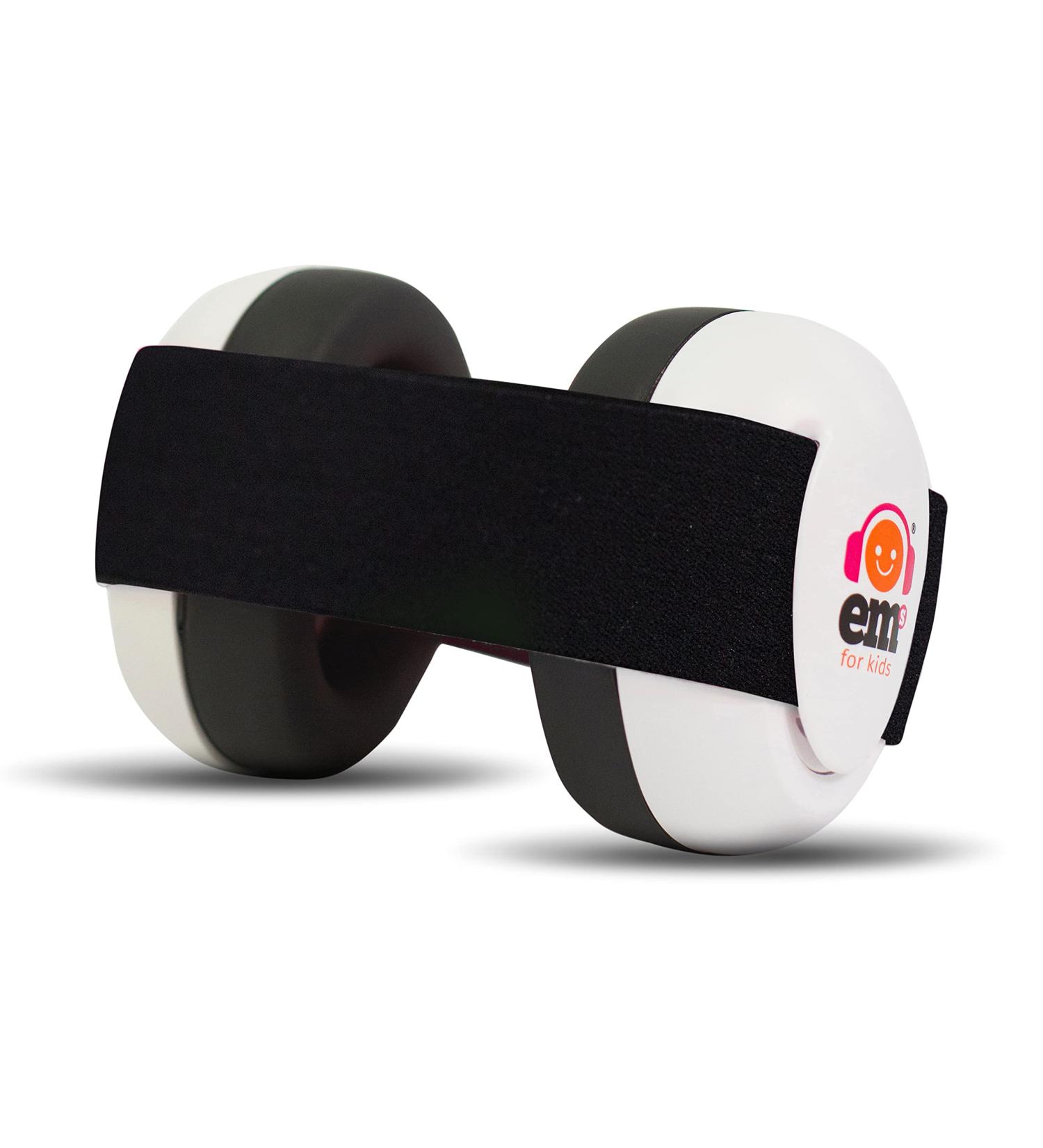 Ems for Kids Baby Ear Defenders - White & Black | Made in USA | Ideal for Concerts, Festivals & More! - Buy Online on SooperMarket.com
