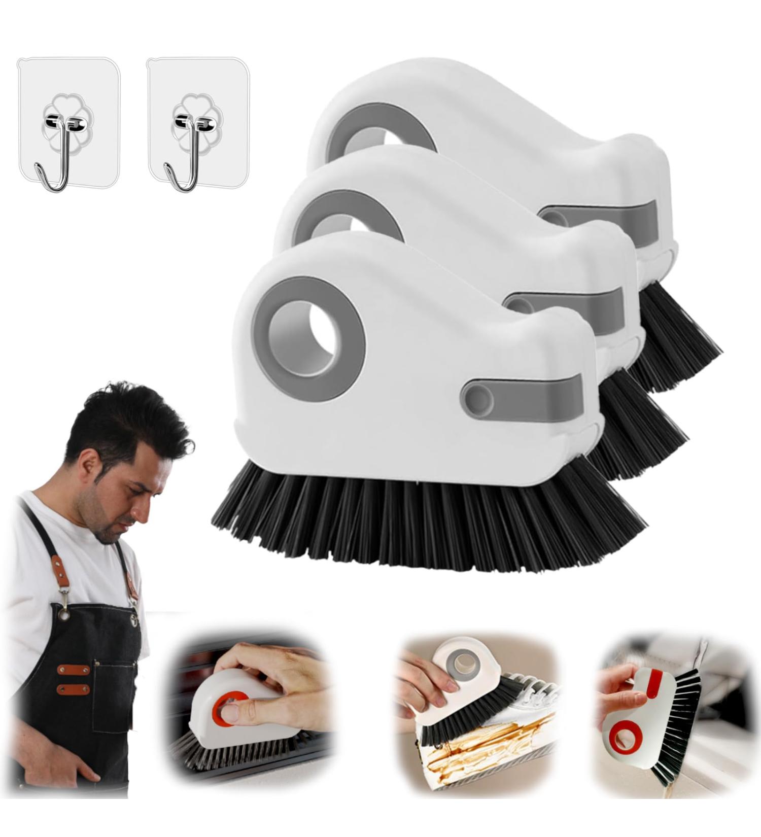 2 in 1 Groove Cleaning Brush Window Track Cleaning Tools New Window Track Deck Groove Cleaning Brush Hard Bristle Crevice Cleaning Brush for Sliding Door Track Window Sill (3pcs*b) - Buy Online on SooperMarket.com