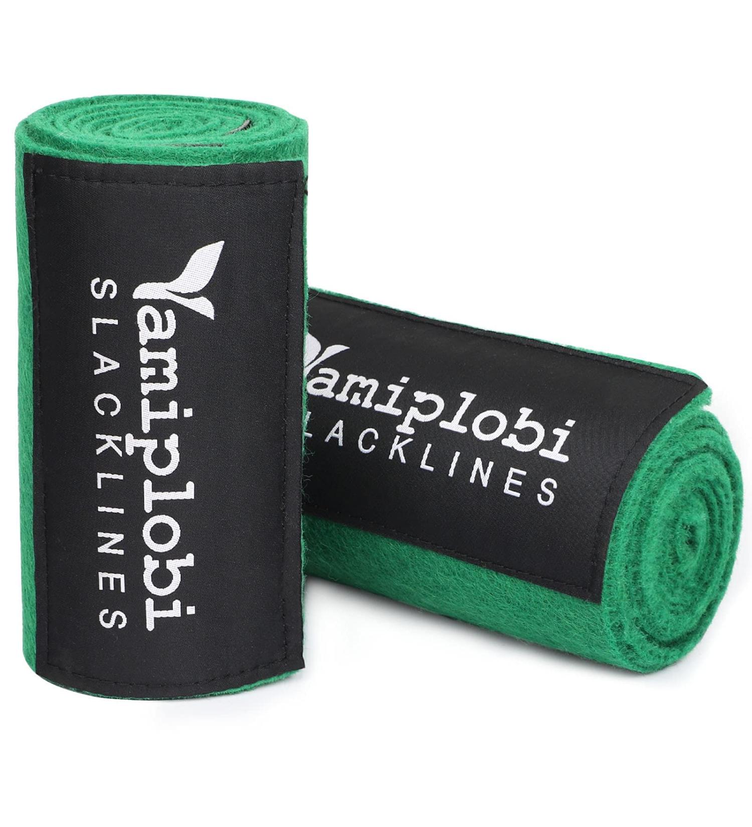 NA Tree Protector Kit for Slacklines - 60 x 6 Tree Guards - Non-Slip Felt Wraps with Anti-Slip Straps - Outdoor Tree Wear for Ziplines, Hammocks, Slackline - Green - Buy Online on SooperMarket.com