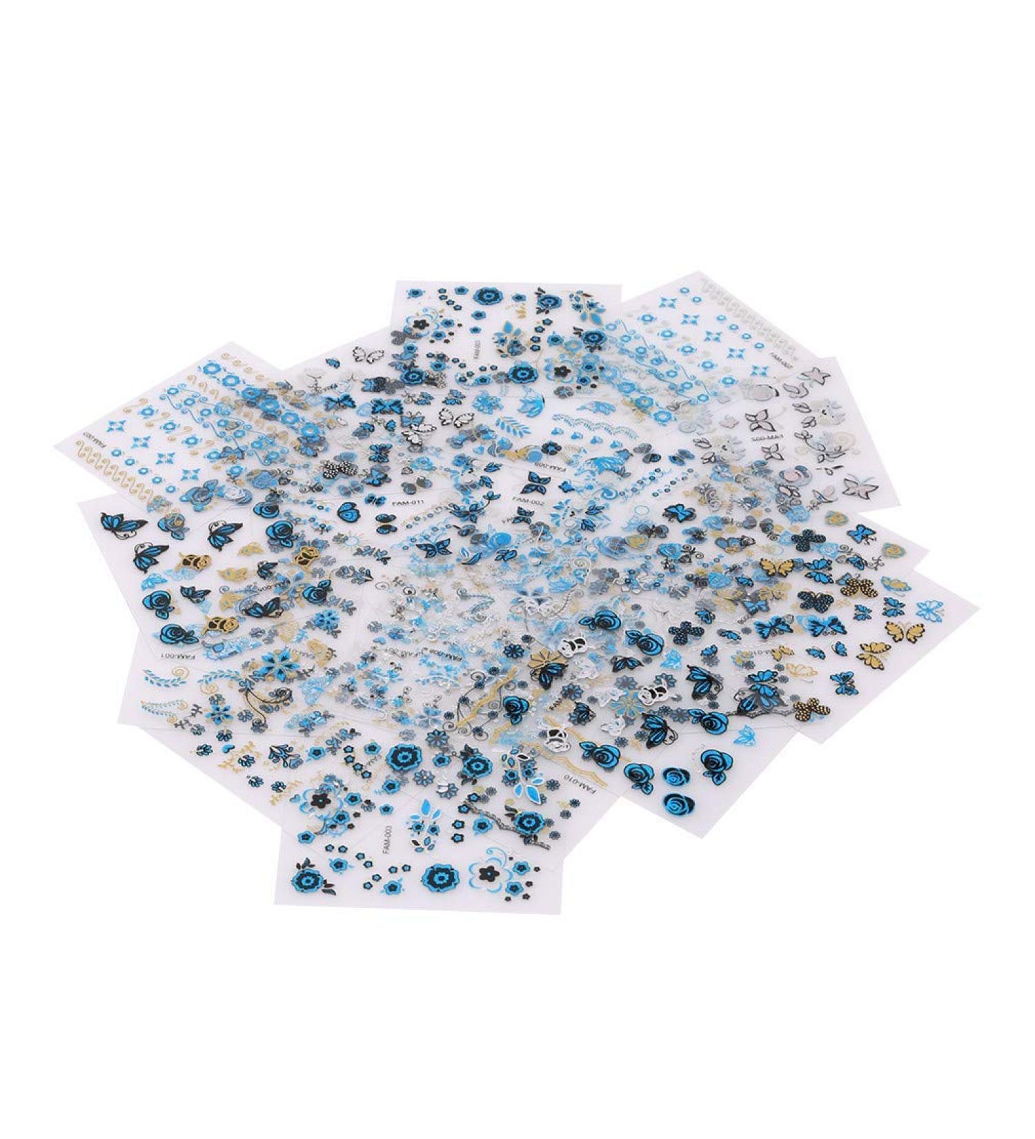 Nail Sticker Decal 3D Indigo Manicure Sticker Useful Processed - Buy Online on SooperMarket.com
