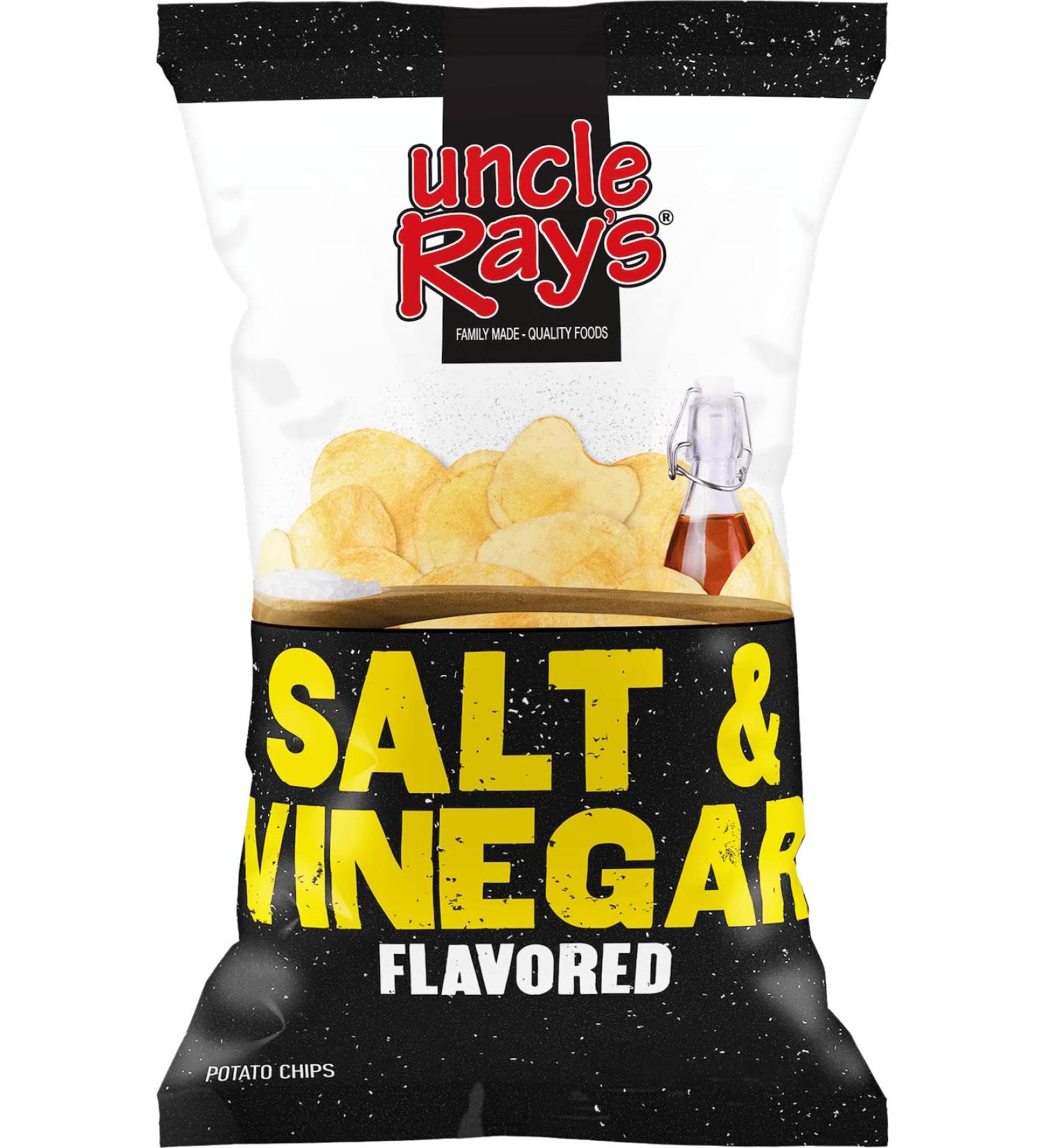 Uncle Rays Salt & Vinegar Flavoured Potato Chips Crisps American Chips