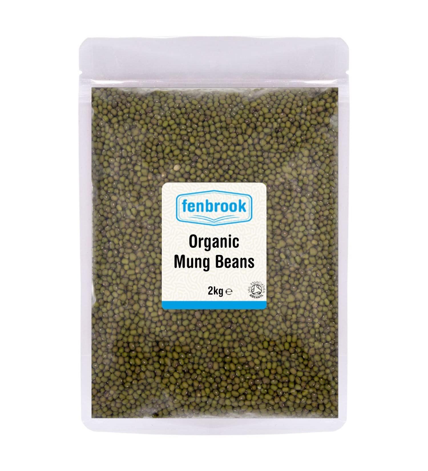 Organic Mung Beans 2kg | Certified Organic by Fenbrook Organic - Buy Online on SooperMarket.com