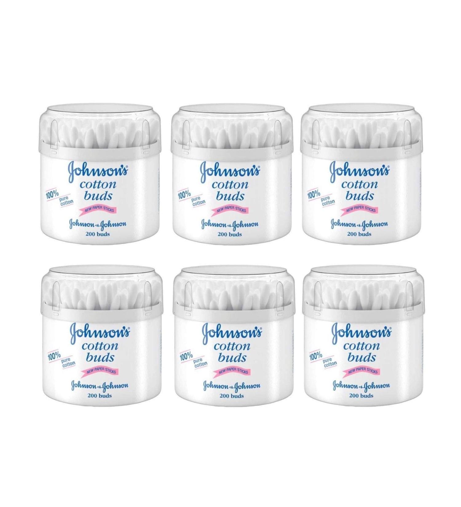 Buy Johnson's Cotton Buds (200) - Pack of 6 | Trusted Quality & Fast International Shipping - Buy Online on SooperMarket.com