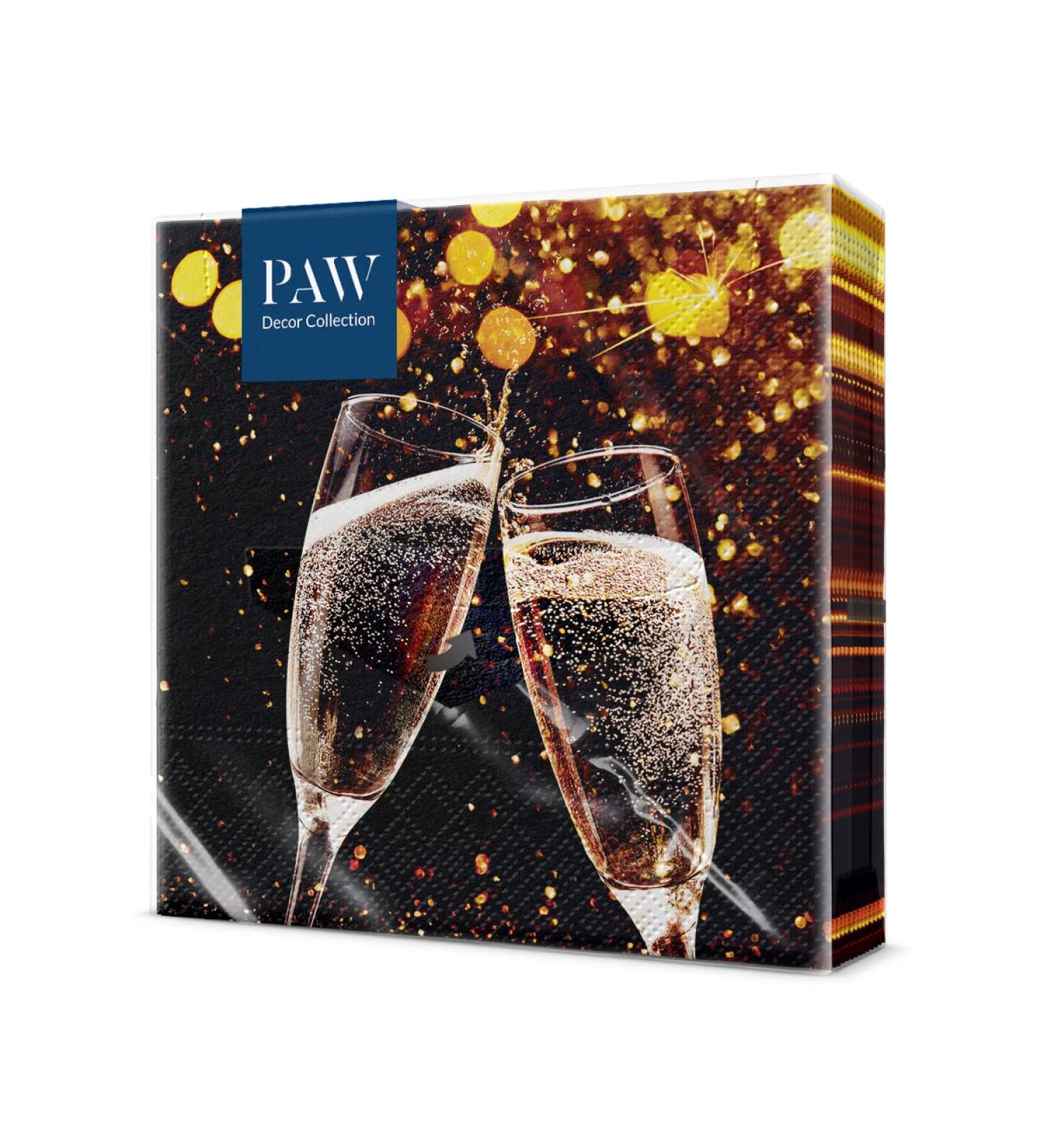 PAW 3-Layer Colorful Napkins (33x33 cm) - 20pcs for Birthdays Weddings & Celebrations | Perfect for New Year s Parties & More - Buy Online on SooperMarket.com