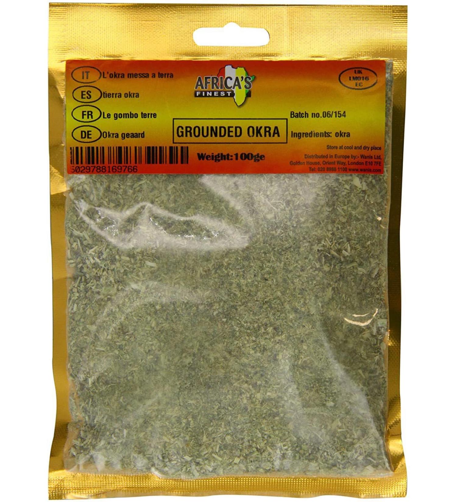 Africa's Finest Ground Okra 100g Box of 10-Fd