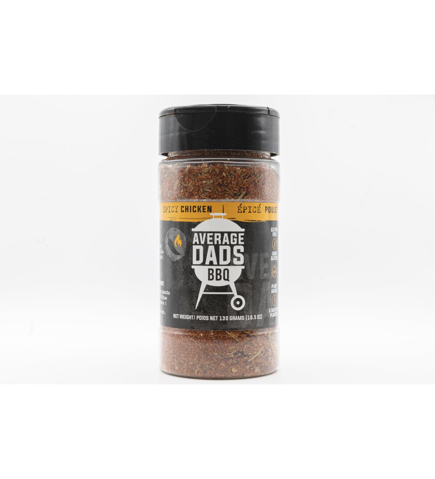 BBQ Seasoning-Average Dads Spicy Chicken- All Purpose Seasoning And Dry Rub No MSG Non-GMO Gluten-Free Bbq Rubs And Spices For Smoking Grilling Frying Roasting Anything Chicken Ultimate Chicken Spice Gifts For Him Christmas Gift - Buy Online on SooperMarket.com